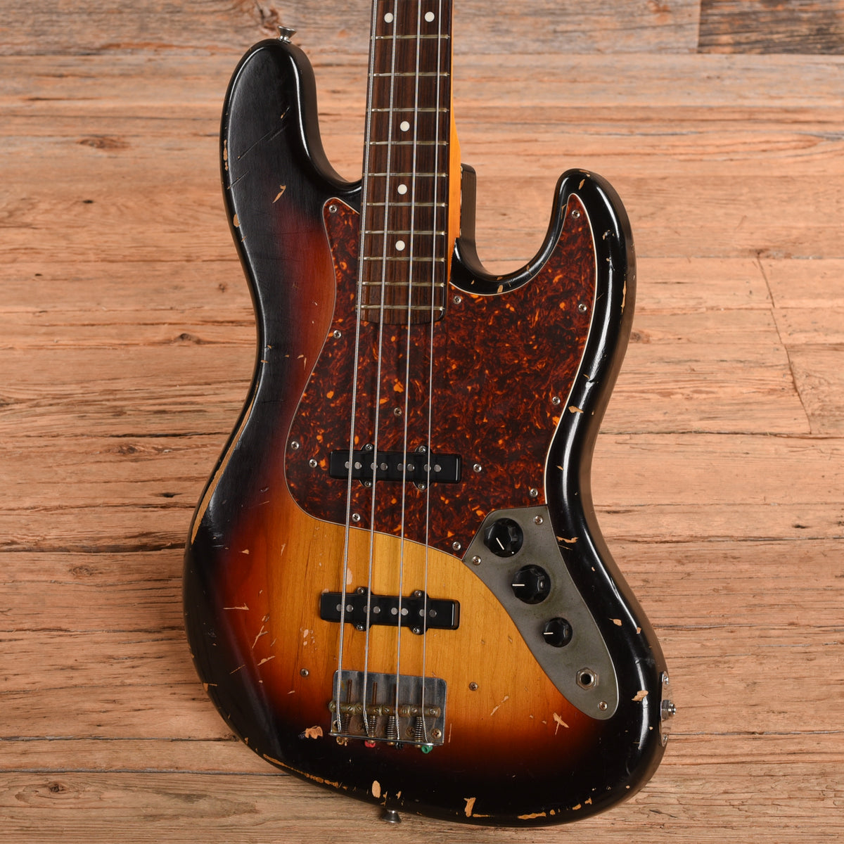 Nash Jazz Bass (Dual-Output Conversion, Custom Decal) Sunburst 2007 Bass Guitars