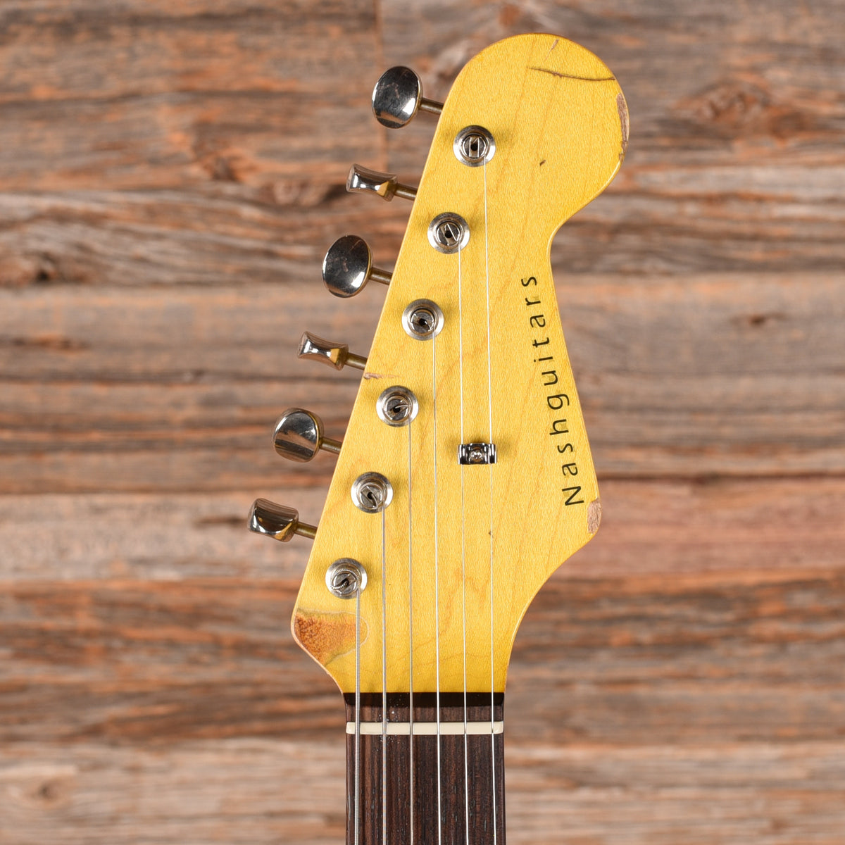 Nash S-63/ HSS Vintage White over Sunburst 2023 Electric Guitars