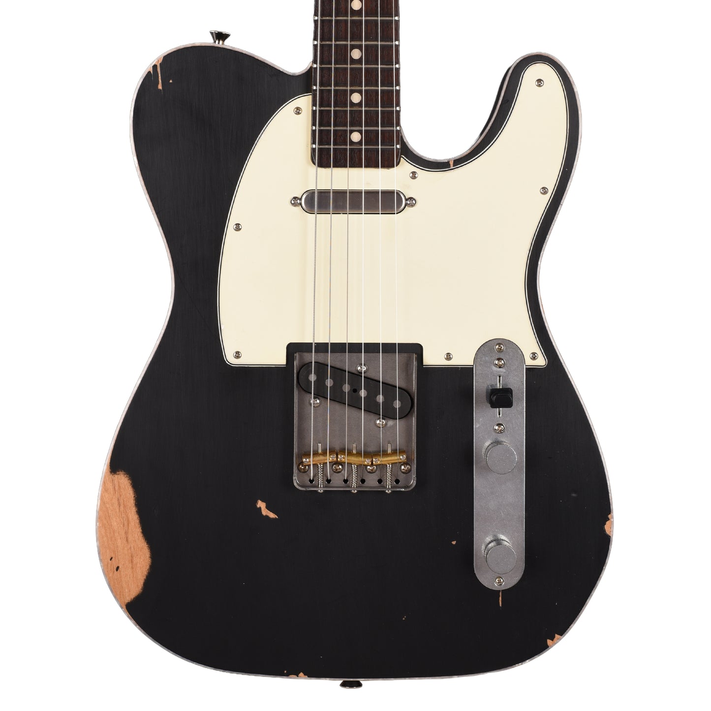 Nash T-63 Black Double Bound w/ Medium Aging and Nautilus Neck Electric Guitars