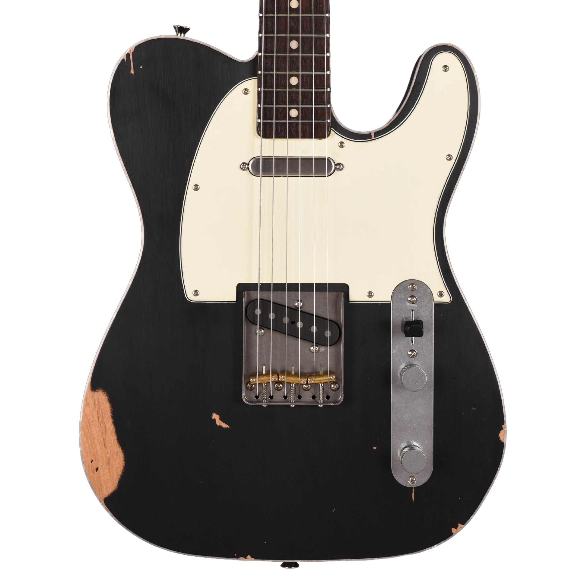 Nash T-63 Black Double Bound w/ Medium Aging and Nautilus Neck Electric Guitars