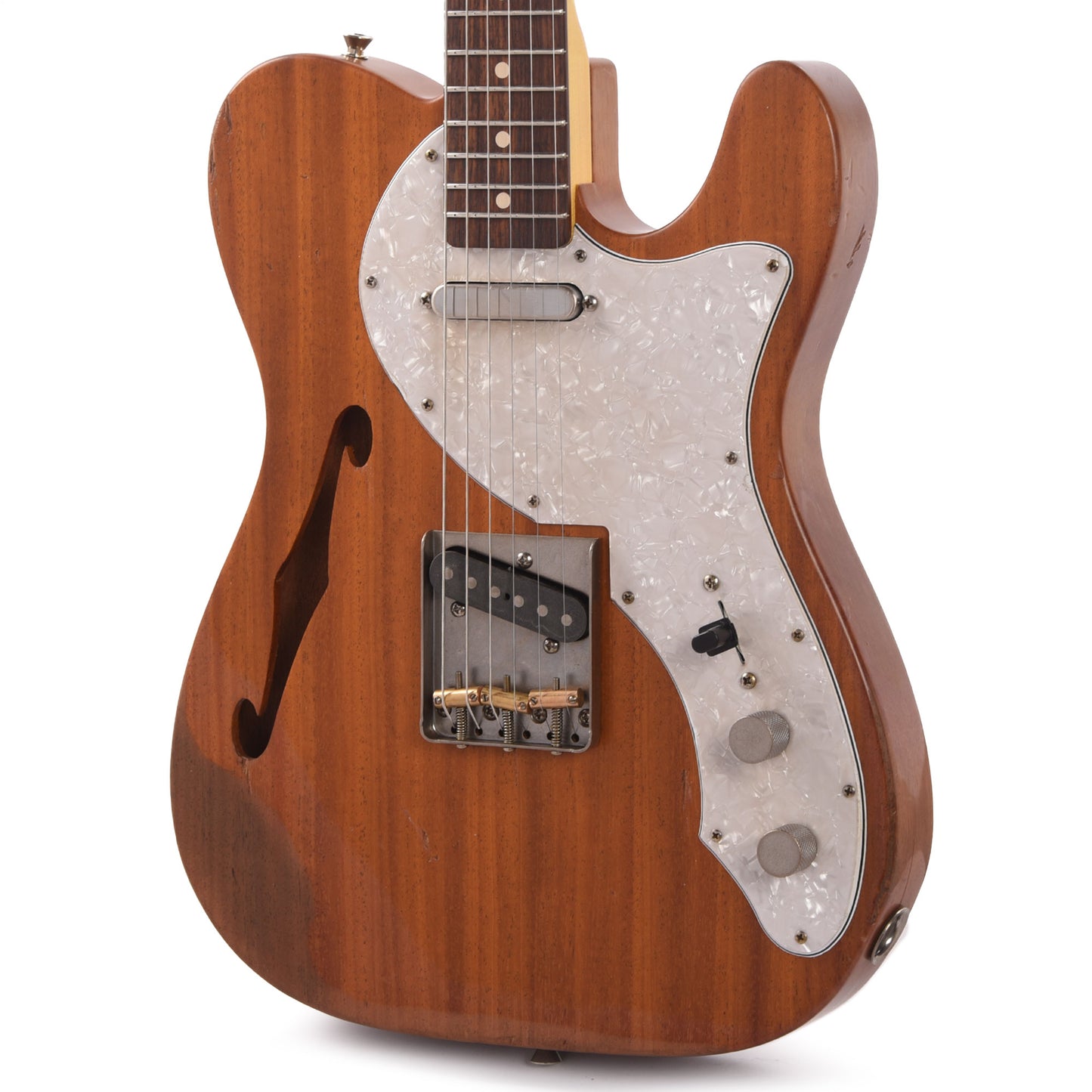 Nash T-69-TL Thinline Mahogany Natural Heavy Relic Electric Guitars / Semi-Hollow