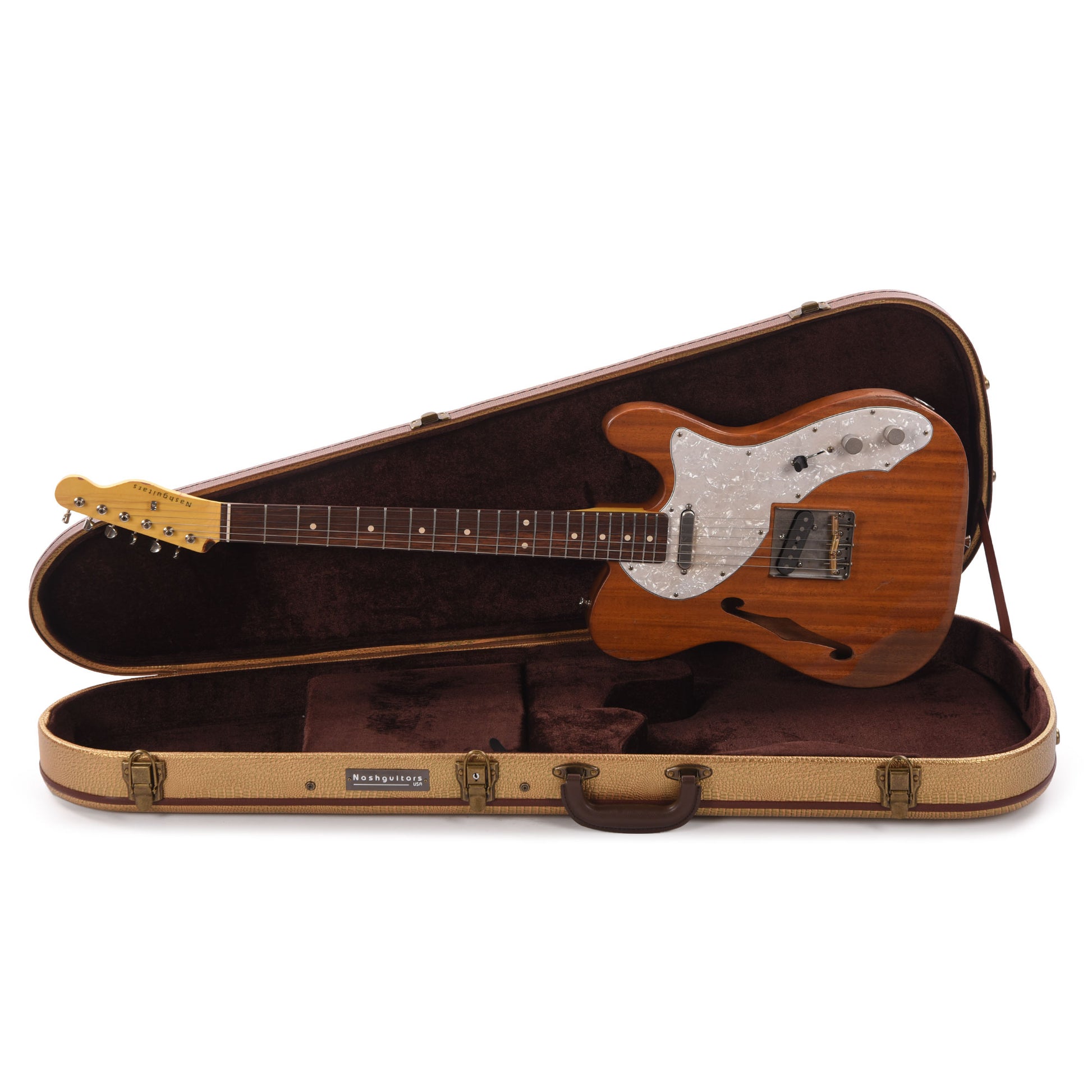 Nash T-69-TL Thinline Mahogany Natural Heavy Relic Electric Guitars / Semi-Hollow