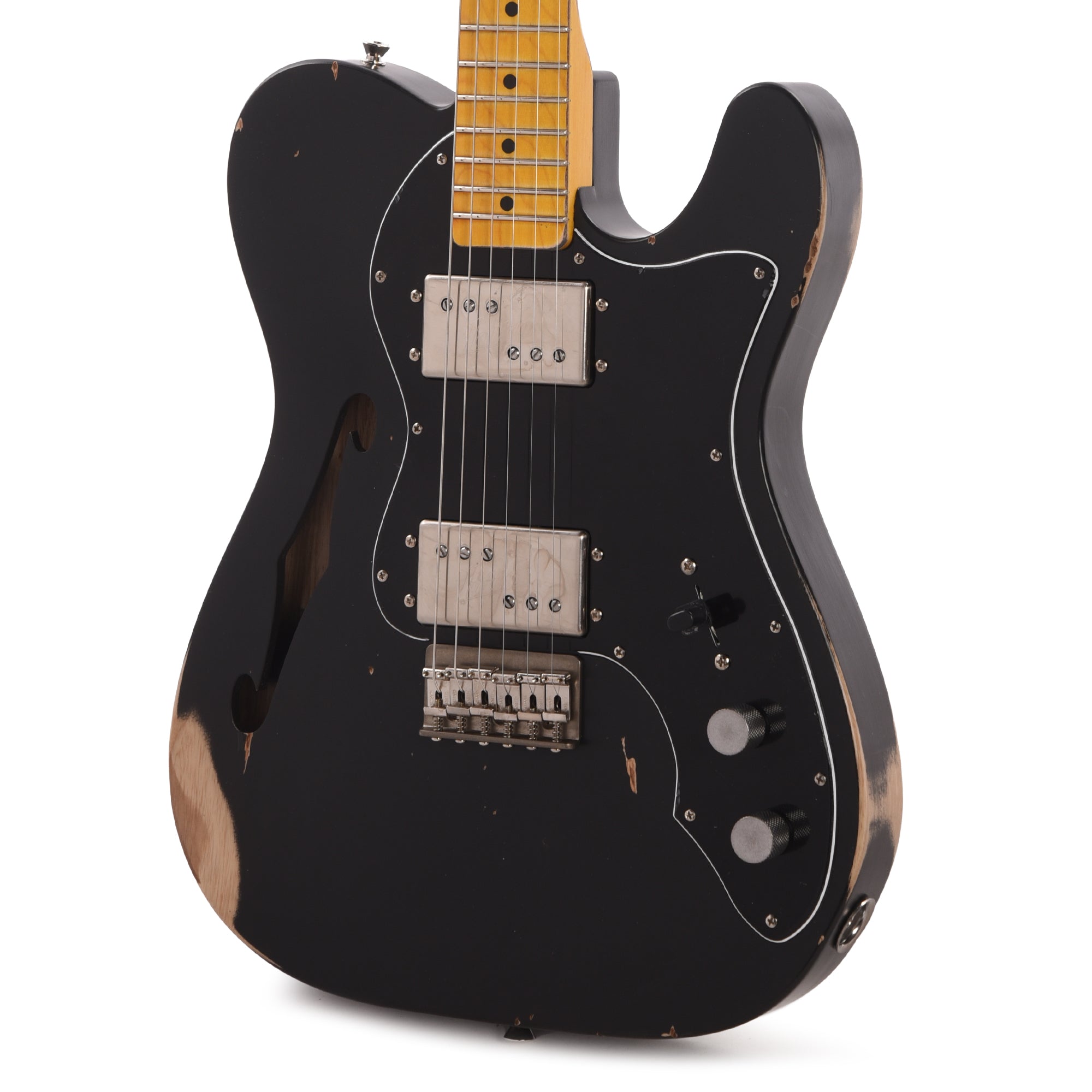 Nash T-72-TL Thinline Ash Black Medium Relic – Chicago Music Exchange