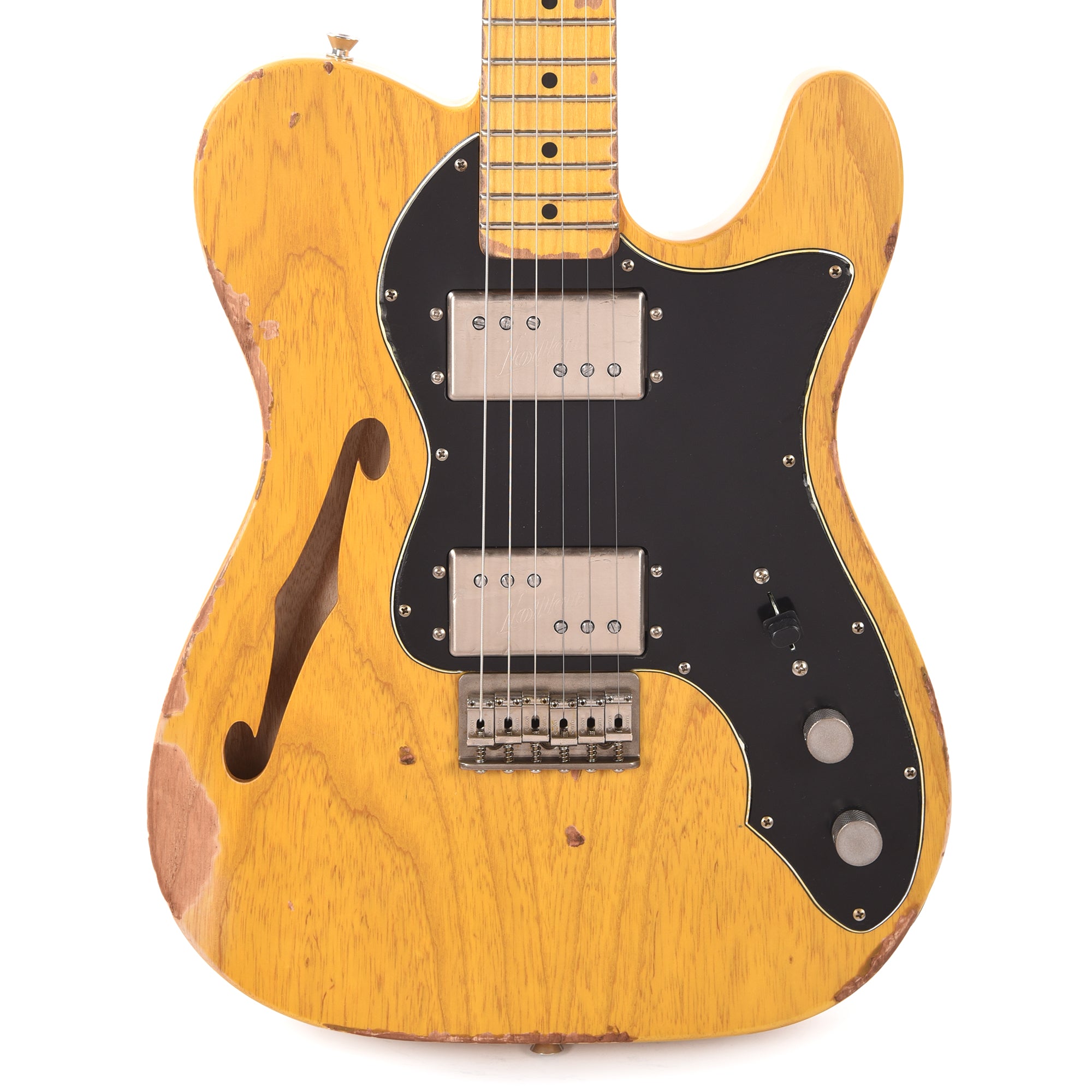 Nash T-72-TL Thinline Ash Natural Heavy Relic Electric Guitars / Semi-Hollow