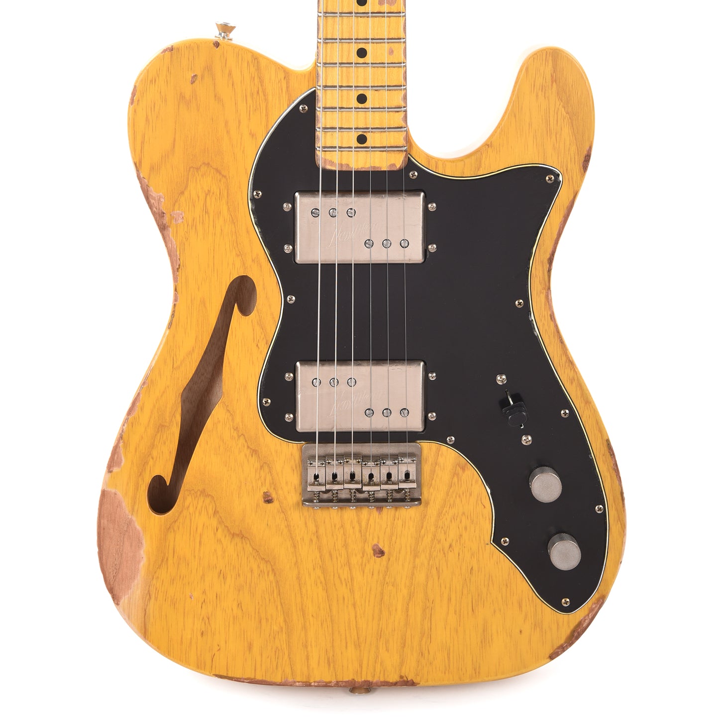 Nash T-72-TL Thinline Ash Natural Heavy Relic Electric Guitars / Semi-Hollow