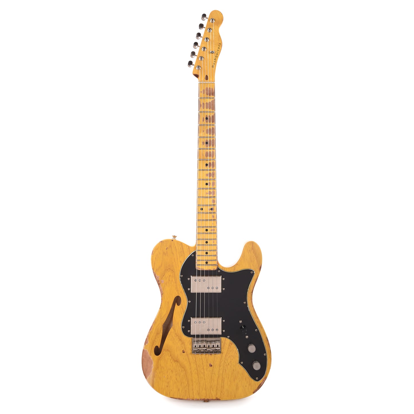 Nash T-72-TL Thinline Ash Natural Heavy Relic Electric Guitars / Semi-Hollow