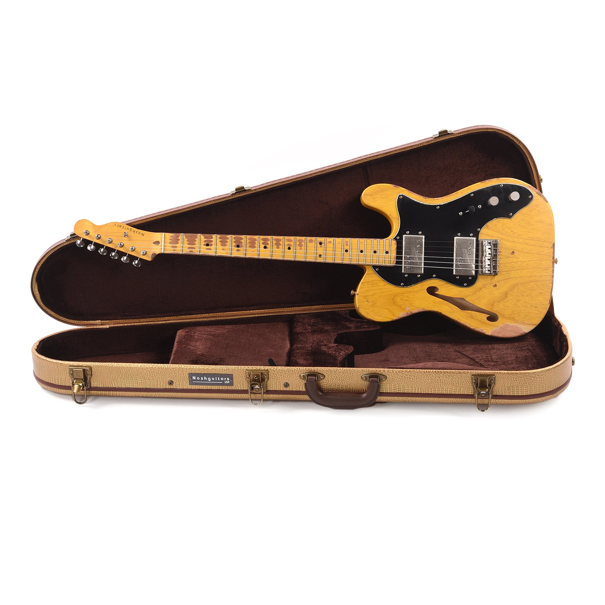 Nash T-72-TL Thinline Ash Natural Heavy Relic Electric Guitars / Semi-Hollow