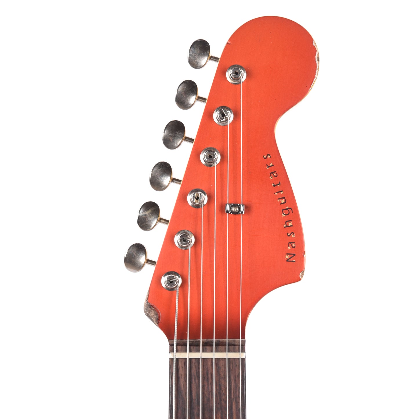 Nash JM-63 Candy Tangerine Heavy Relic w/Matching Headstock Electric Guitars / Solid Body