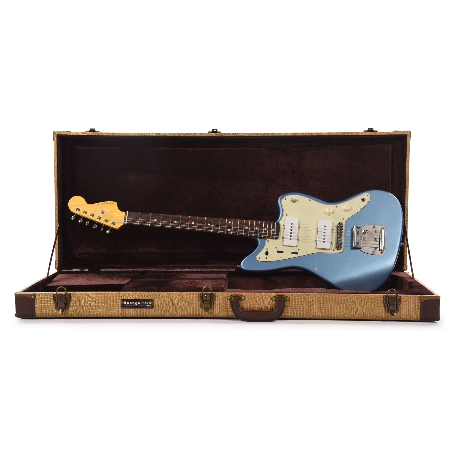 Nash JM-63 Ice Blue Metallic Light Relic Electric Guitars / Solid Body