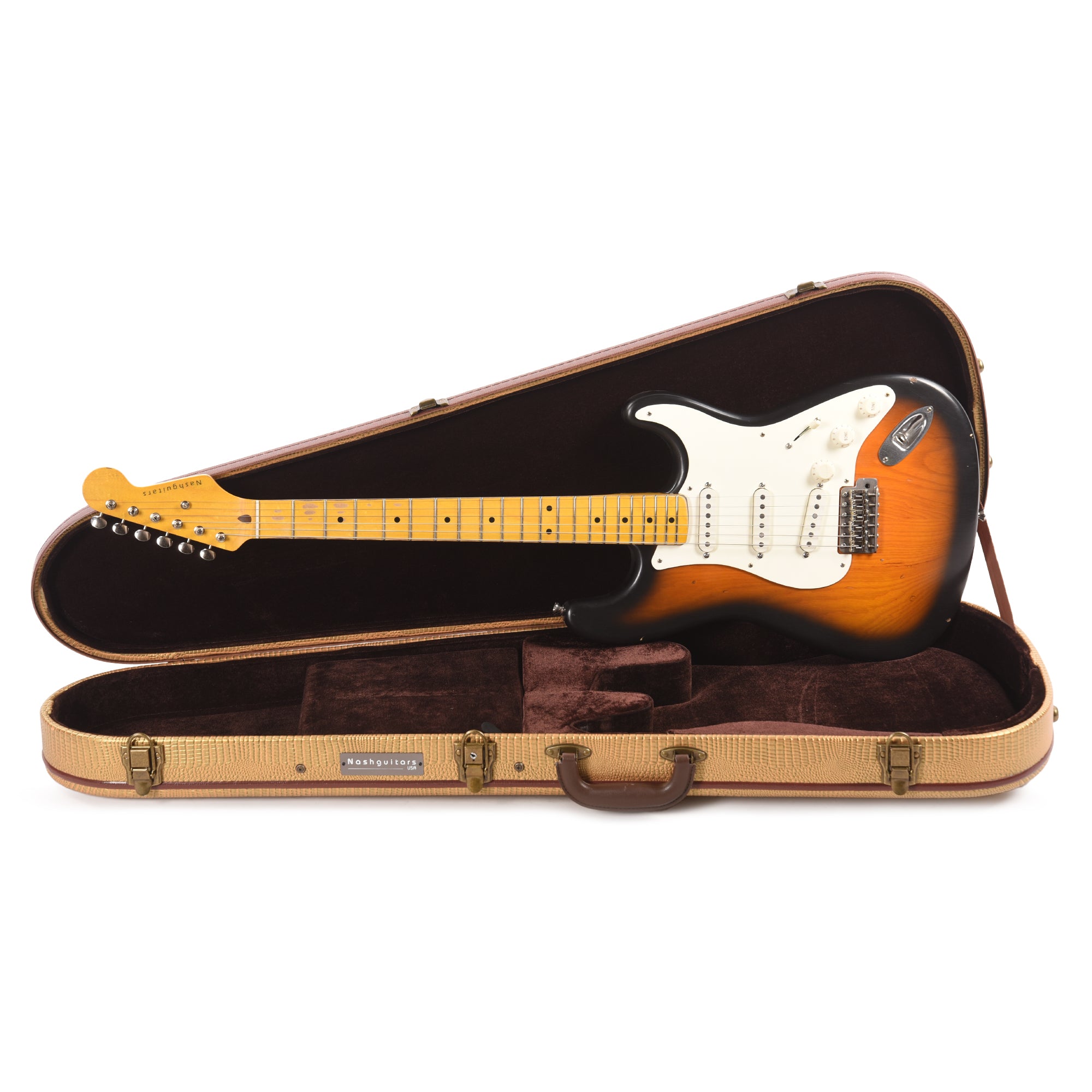 Nash S-57 Ash 2 Tone Burst Light Relic Electric Guitars / Solid Body