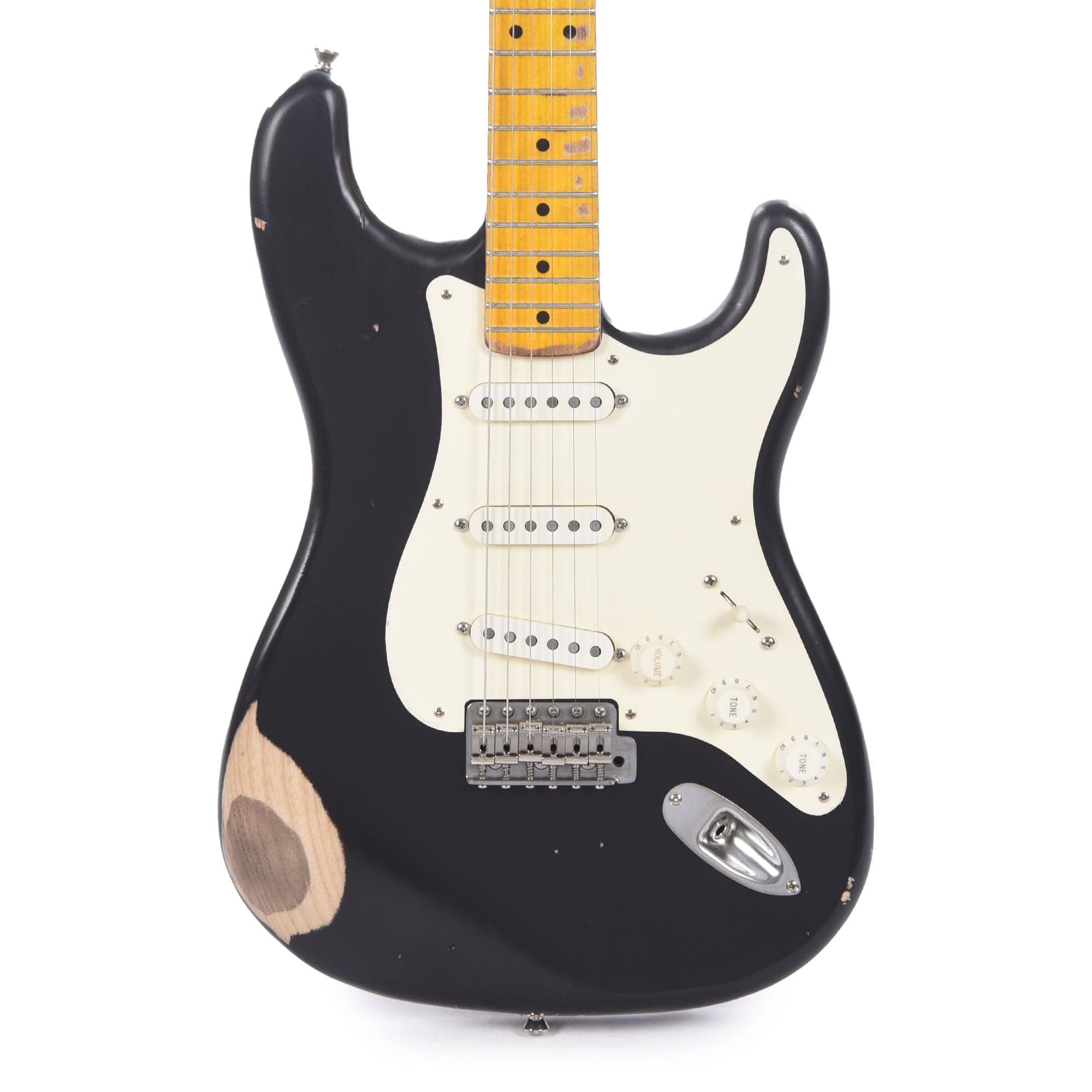 Nash S-57 Ash Black Medium/Heavy Relic Electric Guitars / Solid Body