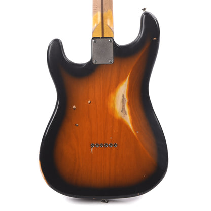 Nash S-57 Hard Tail Ash 2 Tone Burst Medium Relic Electric Guitars / Solid Body