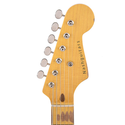 Nash S-57 Hard Tail Ash 2 Tone Burst Medium Relic Electric Guitars / Solid Body