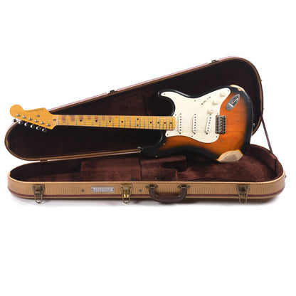 Nash S-57 Hard Tail Ash 2 Tone Burst Medium Relic Electric Guitars / Solid Body