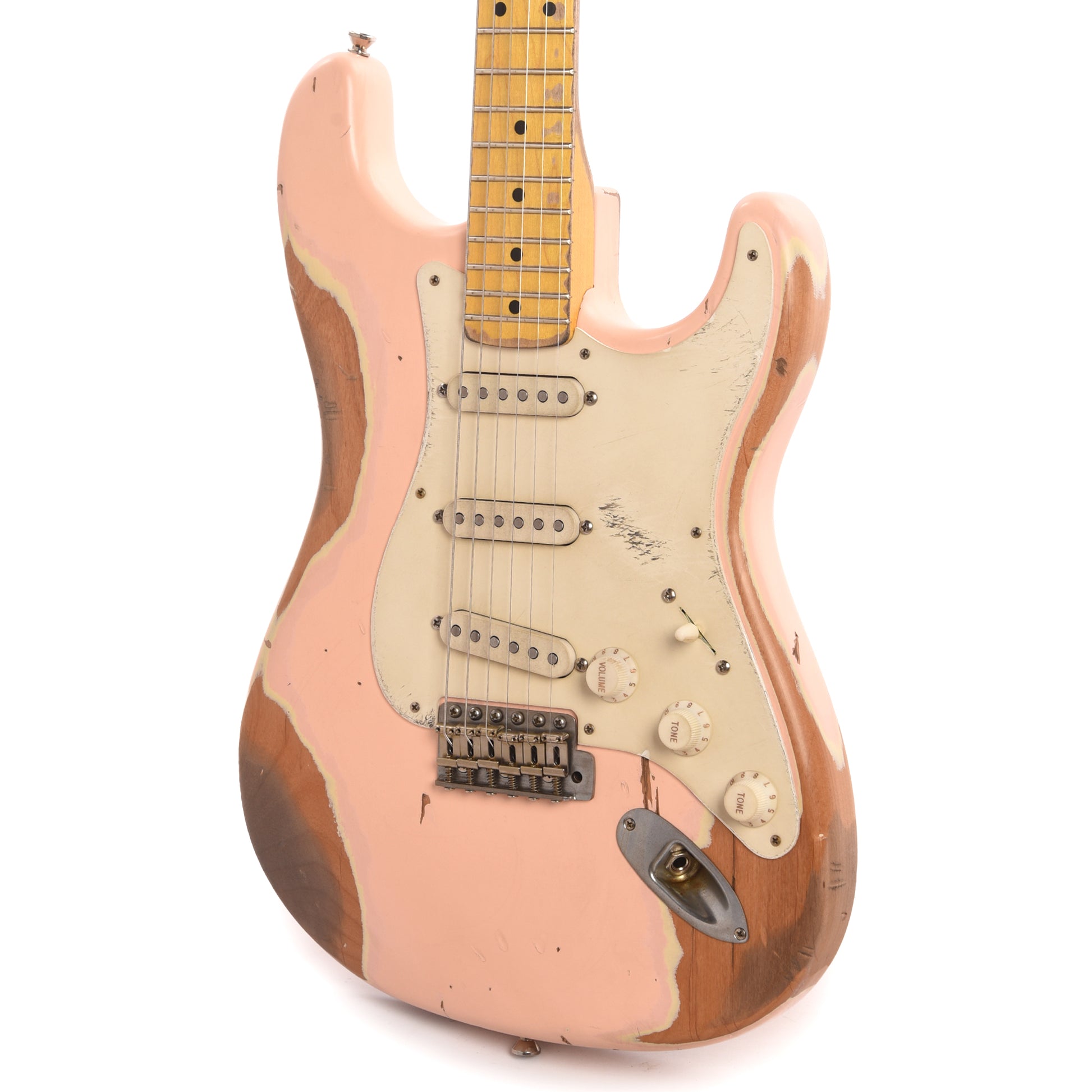 Nash S-57 Shell Pink Heavy Relic Electric Guitars / Solid Body