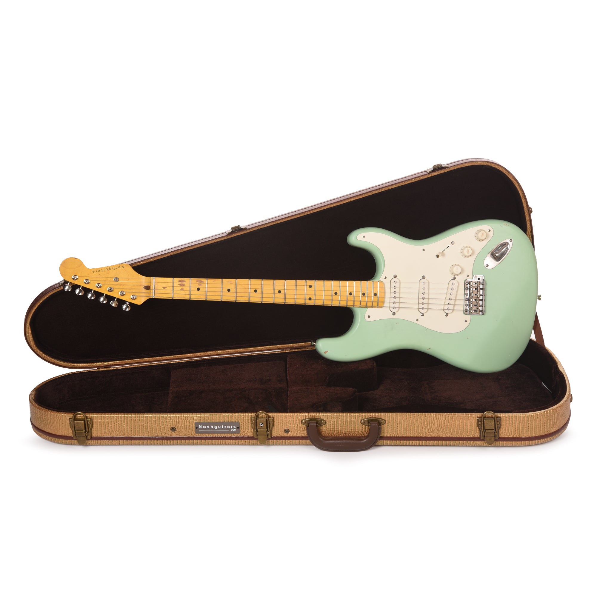Nash S-57 Surf Green Light Relic Electric Guitars / Solid Body