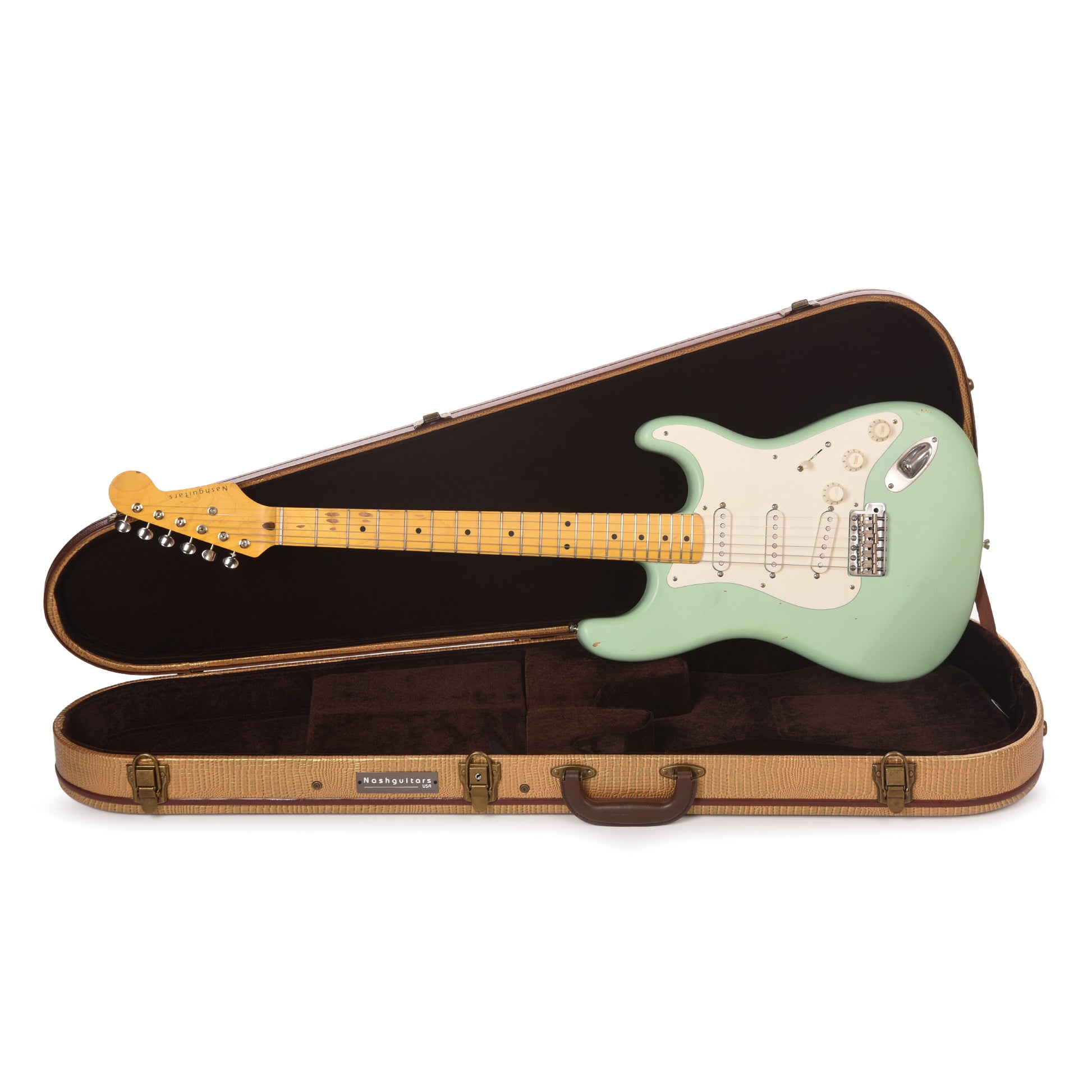 Nash S-57 Surf Green Light Relic Electric Guitars / Solid Body