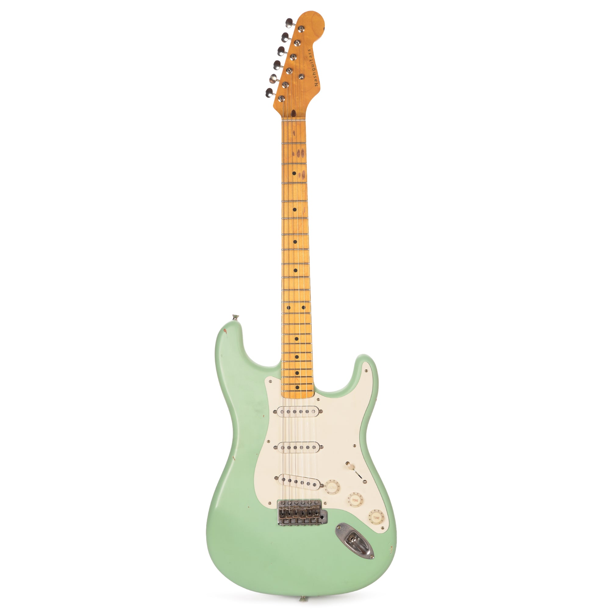 Nash S-57 Surf Green Light Relic Electric Guitars / Solid Body