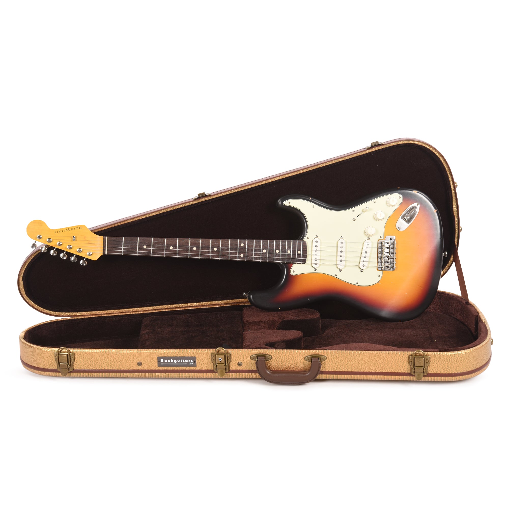 Nash S-63 3 Tone Burst Light Relic Electric Guitars / Solid Body