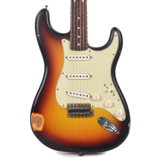 Nash S-63 3 Tone Burst Medium Relic Electric Guitars / Solid Body