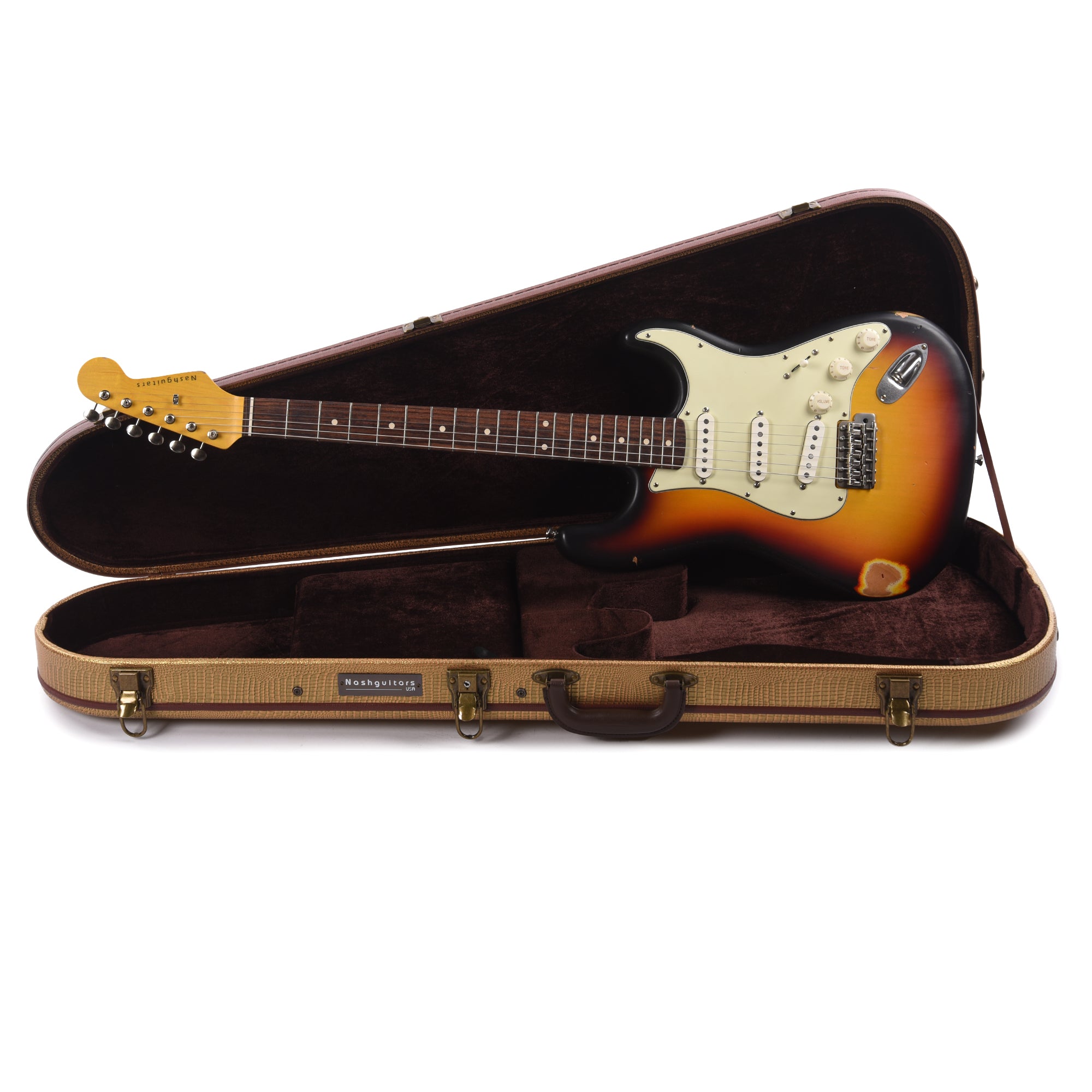 Nash S-63 3 Tone Burst Medium Relic Electric Guitars / Solid Body