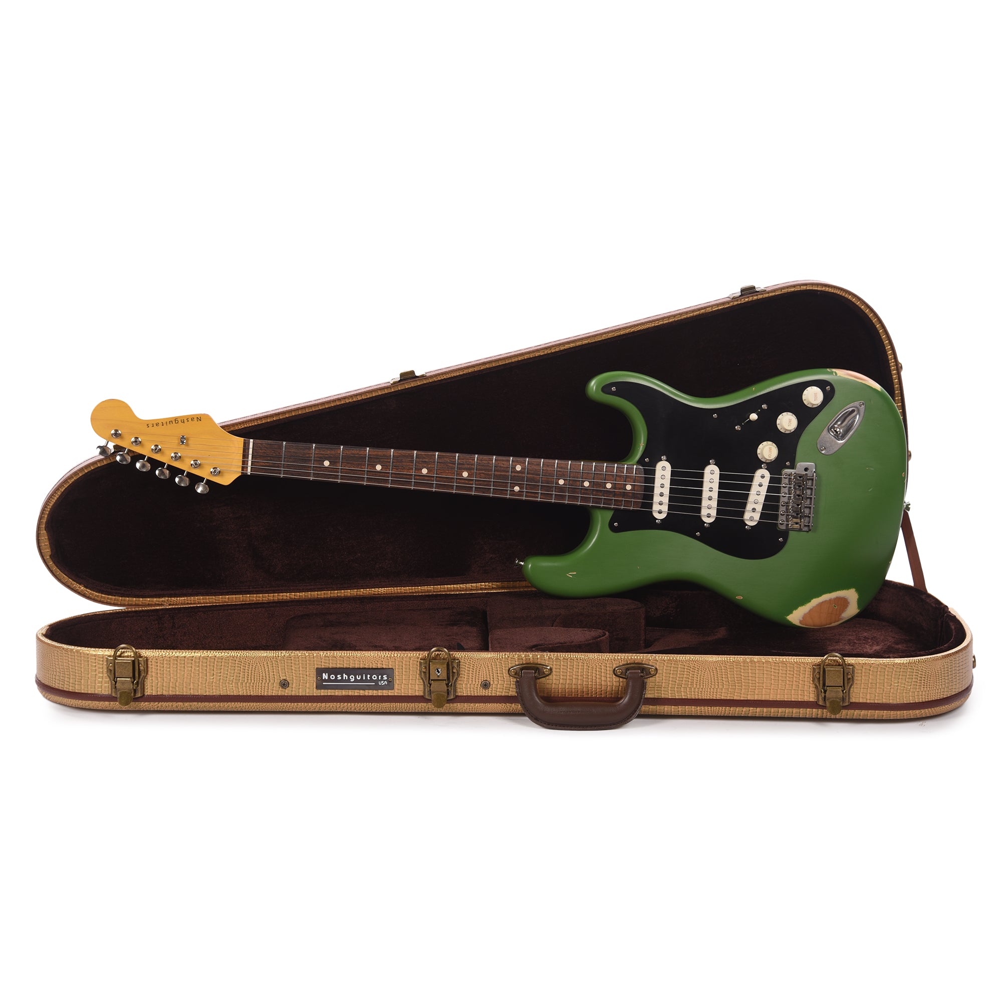 Nash S-63 Army Green Medium Relic Electric Guitars / Solid Body