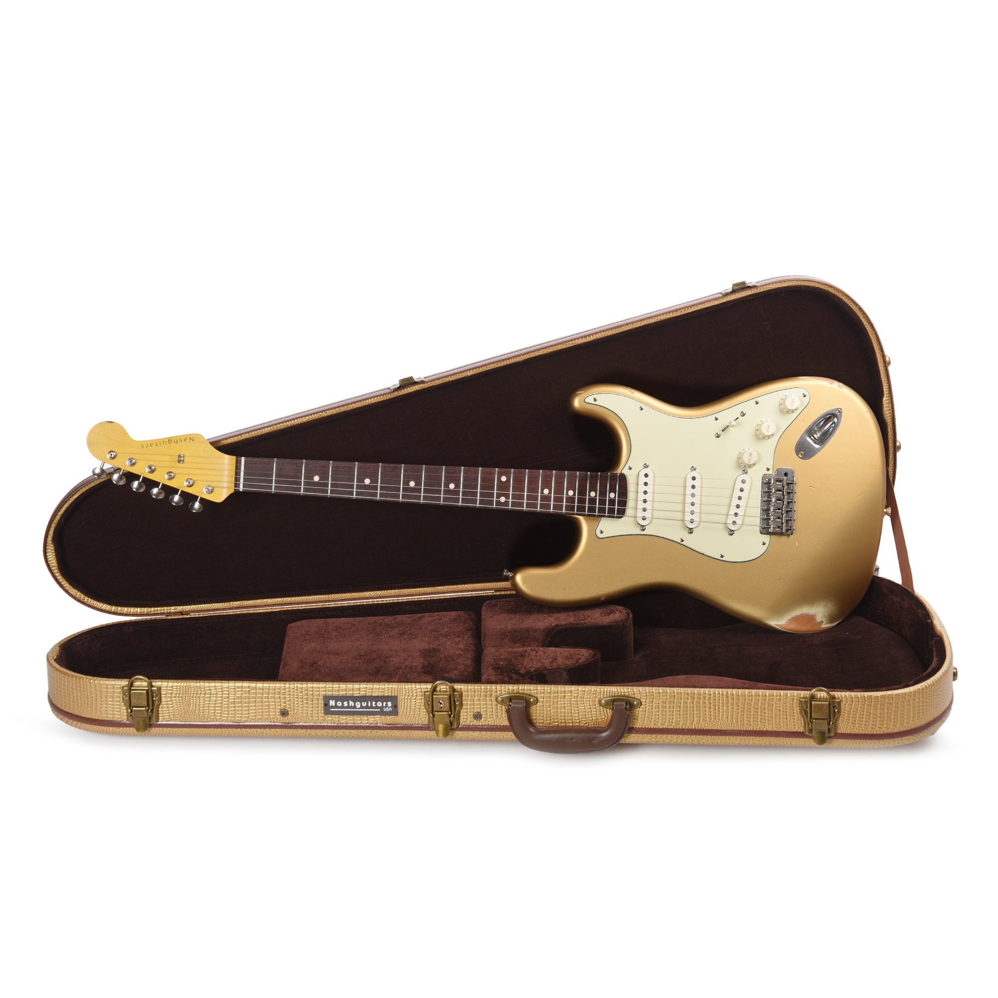 Nash S-63 Aztec Gold Medium Relic Electric Guitars / Solid Body