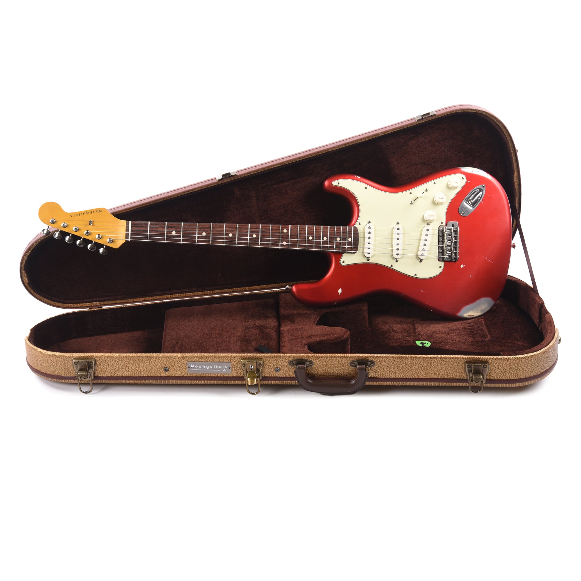 Nash S-63 Candy Apple Red Medium Relic Electric Guitars / Solid Body