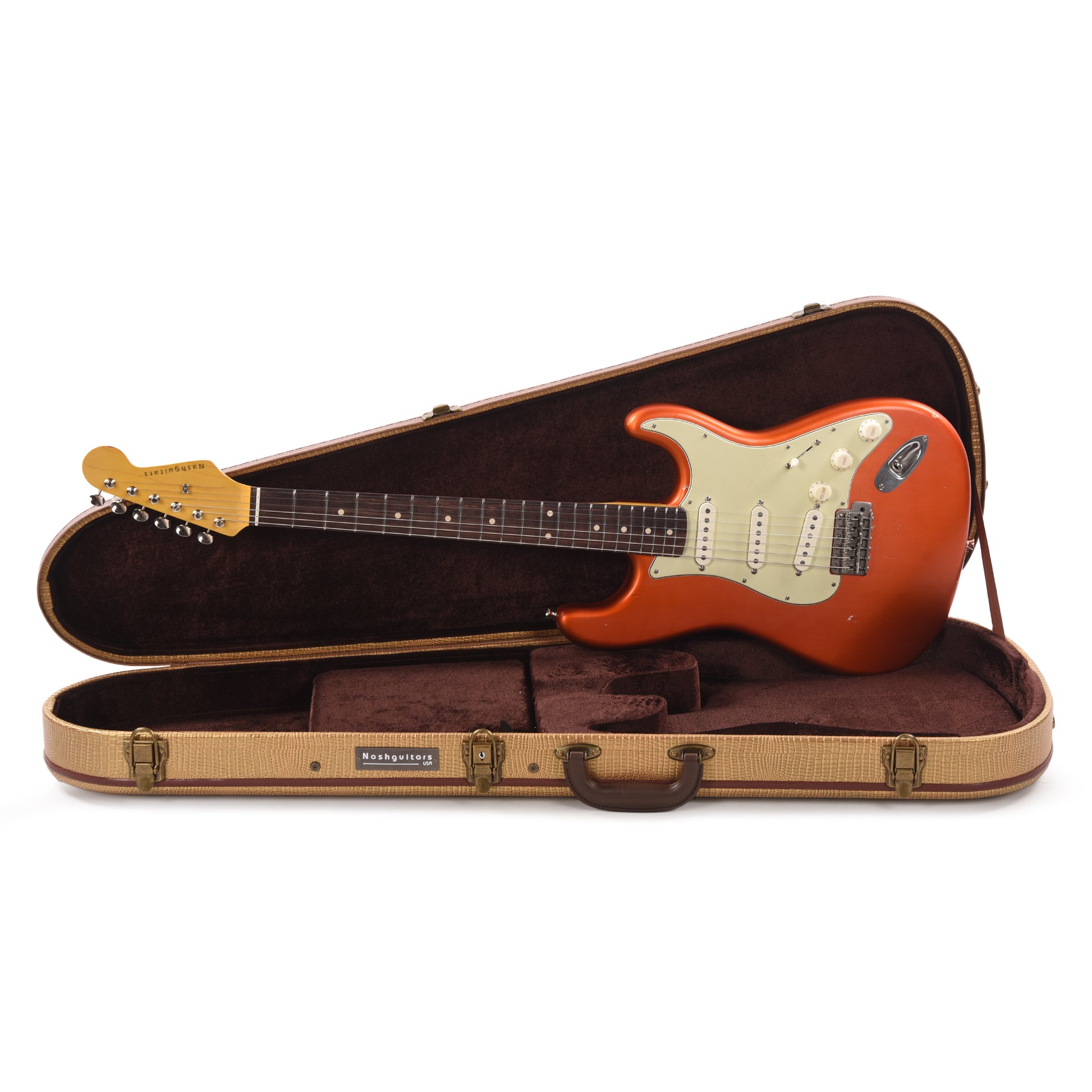 Nash S-63 Candy Tangerine Light Relic Electric Guitars / Solid Body