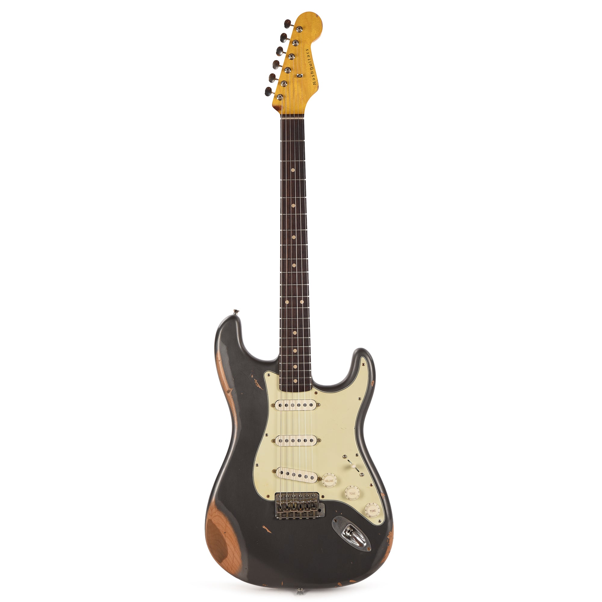 Nash S-63 Charcoal Frost Metallic Heavy Relic Electric Guitars / Solid Body