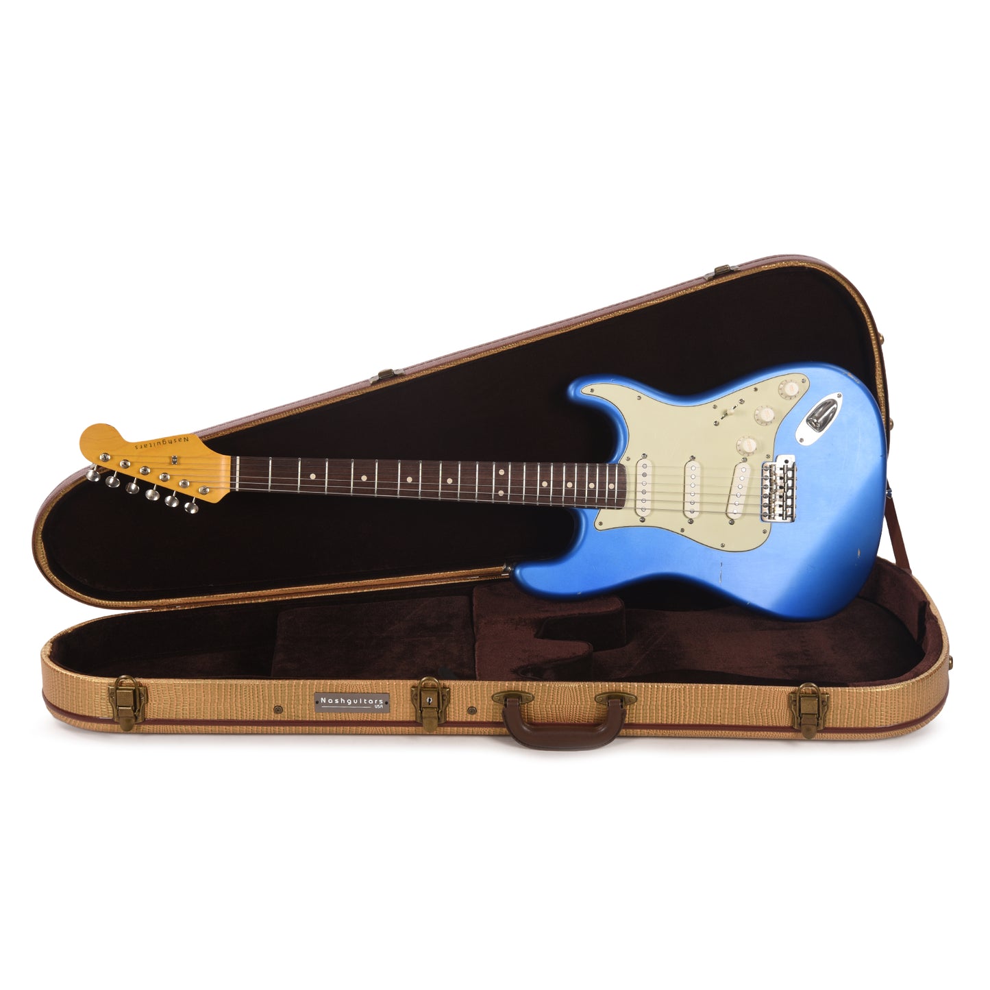 Nash S-63 Lake Placid Blue Light Relic Electric Guitars / Solid Body