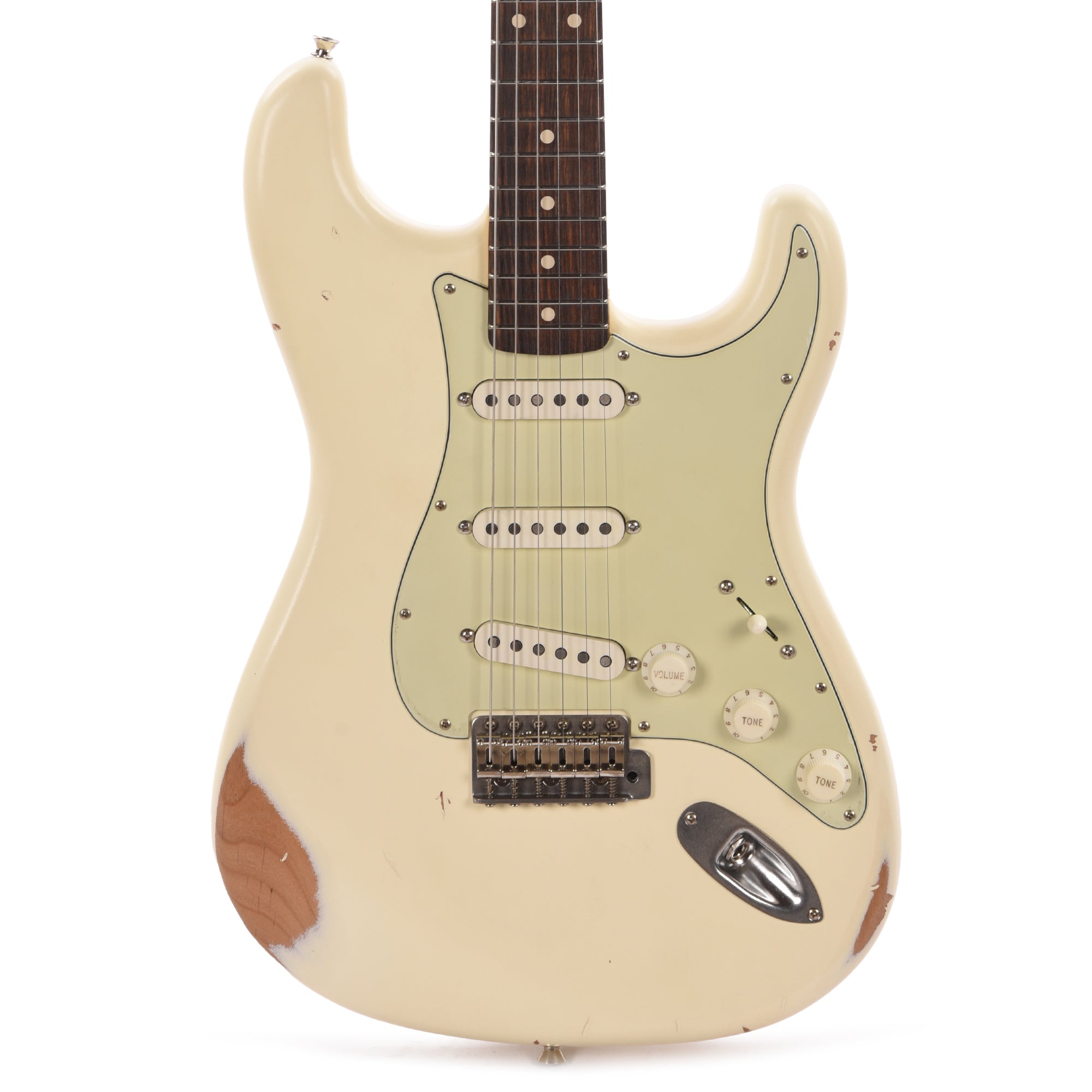 Nash S-63 Olympic White Medium Relic Electric Guitars / Solid Body