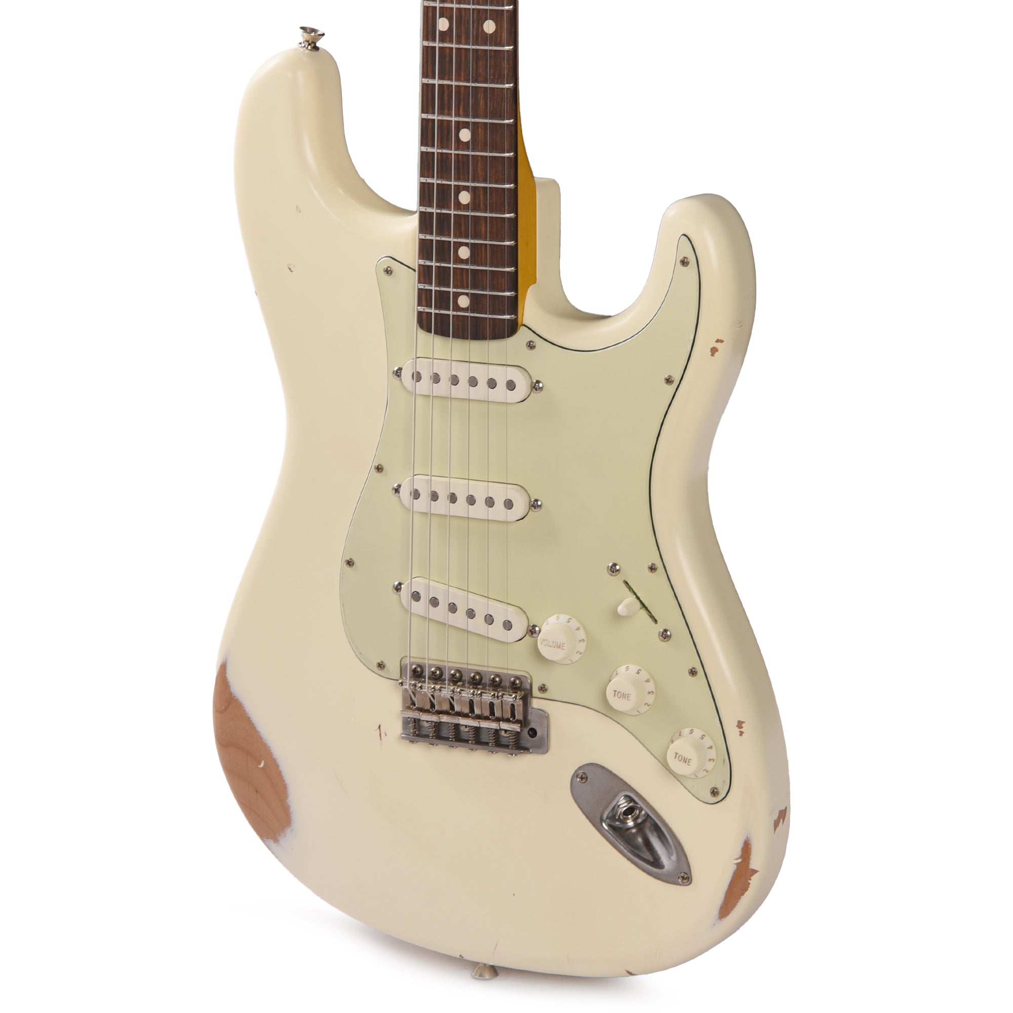Nash S-63 Olympic White Medium Relic Electric Guitars / Solid Body
