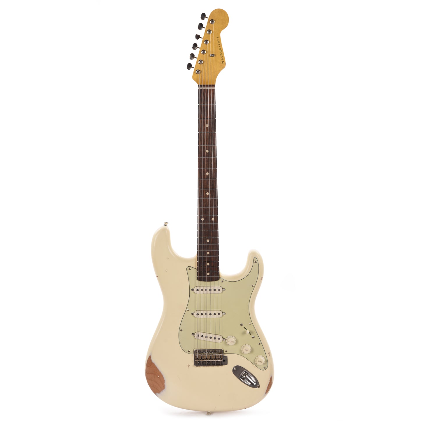 Nash S-63 Olympic White Medium Relic Electric Guitars / Solid Body