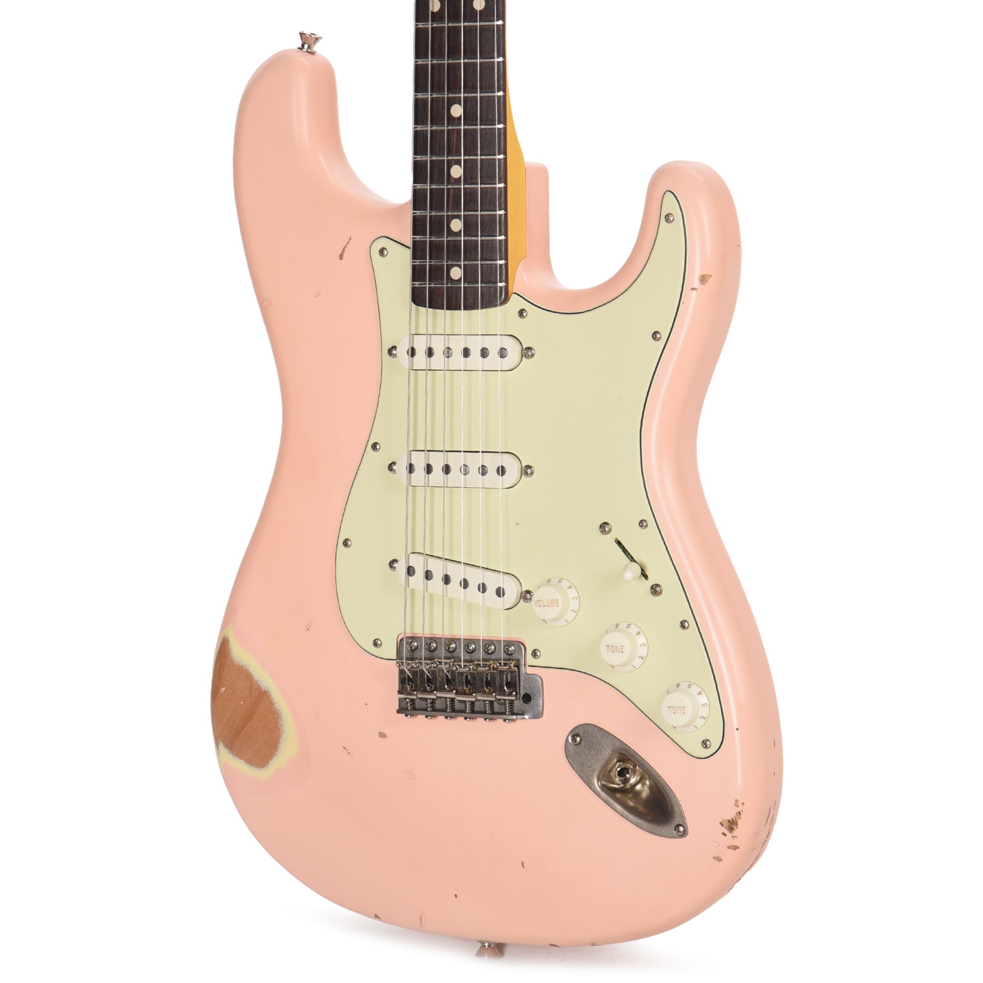 Nash S-63 Shell Pink Medium Relic Electric Guitars / Solid Body