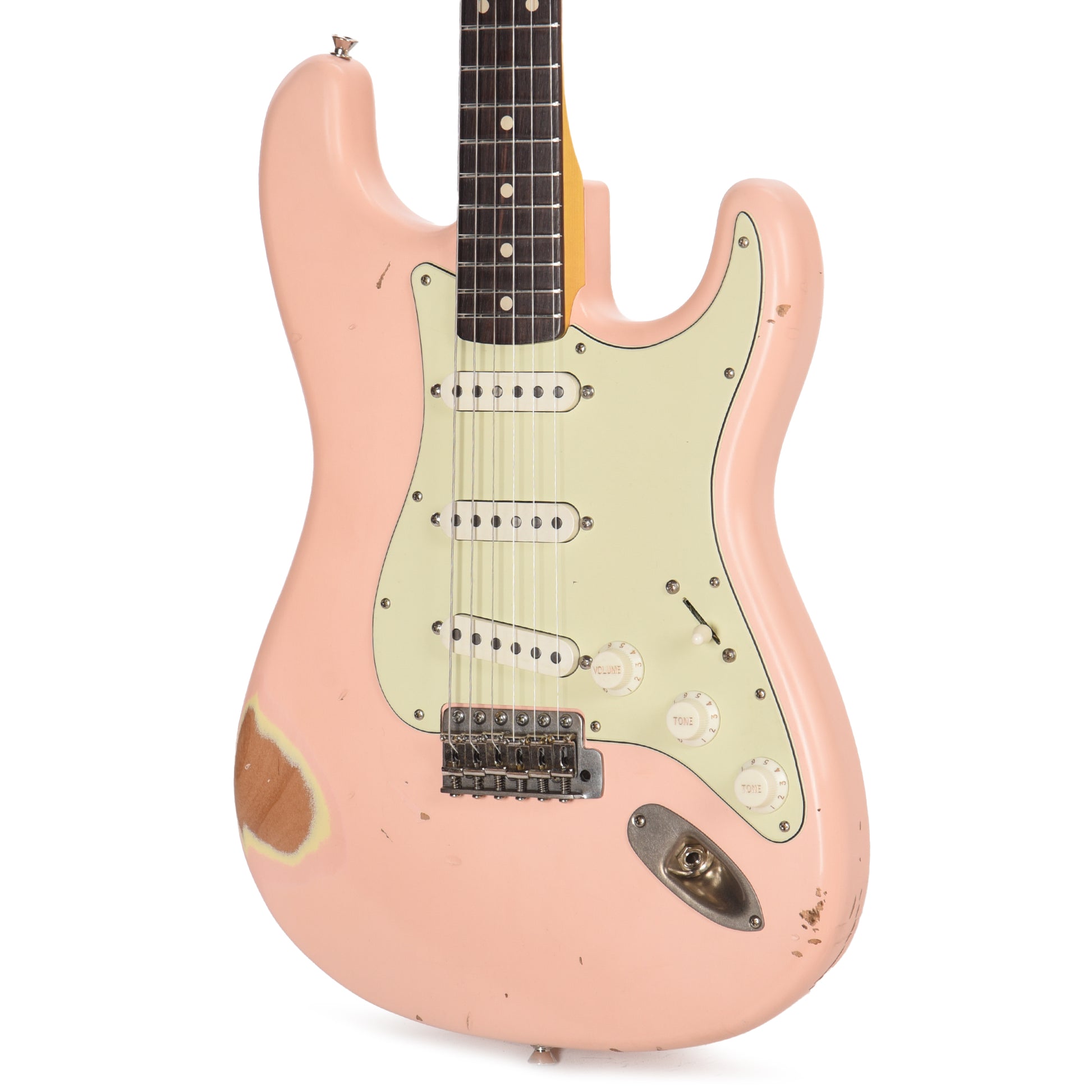 Nash S-63 Shell Pink Medium Relic Electric Guitars / Solid Body