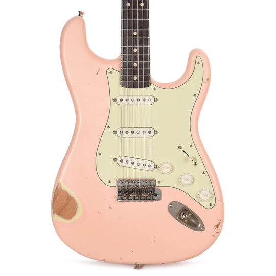 Nash S-63 Shell Pink Medium Relic Electric Guitars / Solid Body