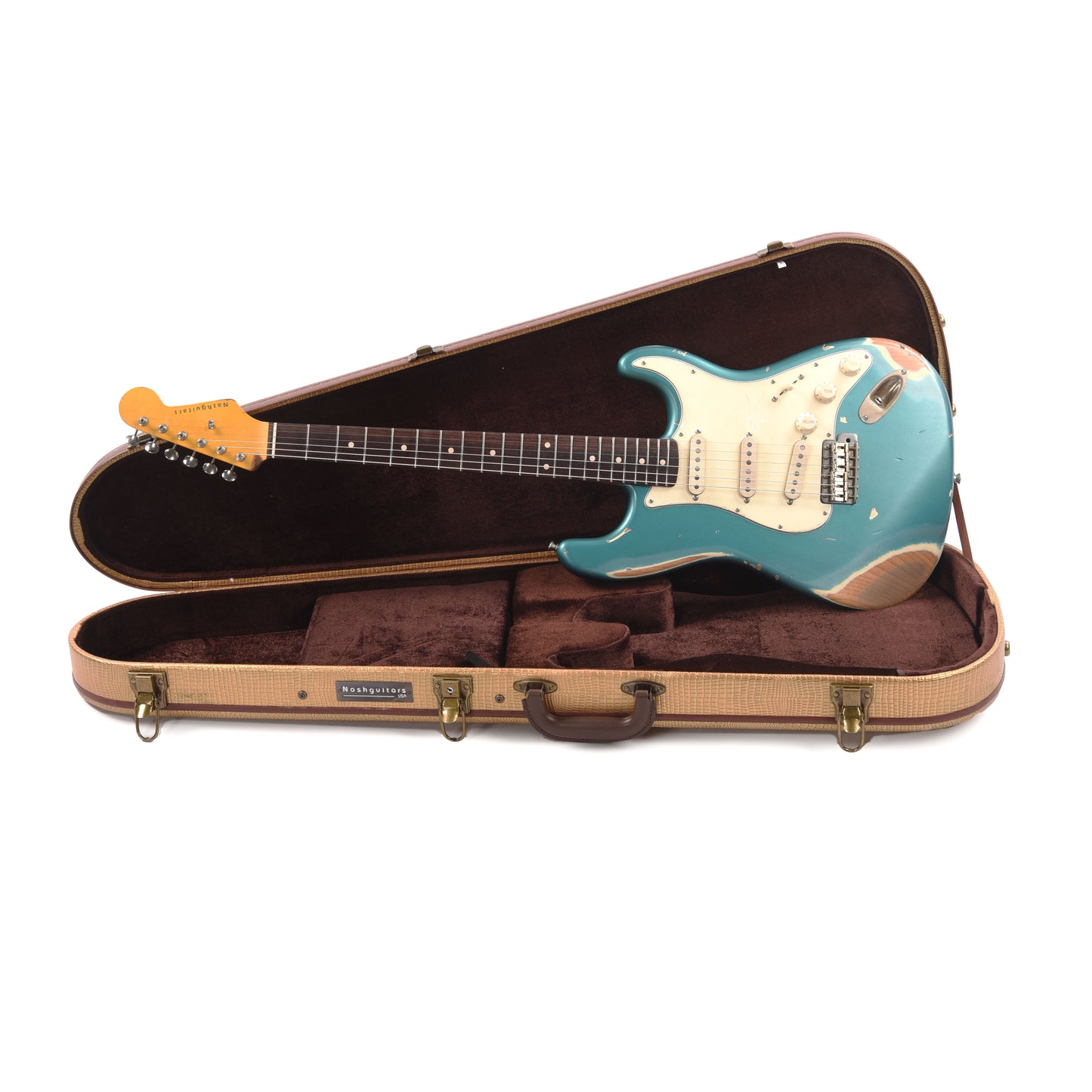 Nash S-63 Teal Green Metallic Heavy Relic Electric Guitars / Solid Body