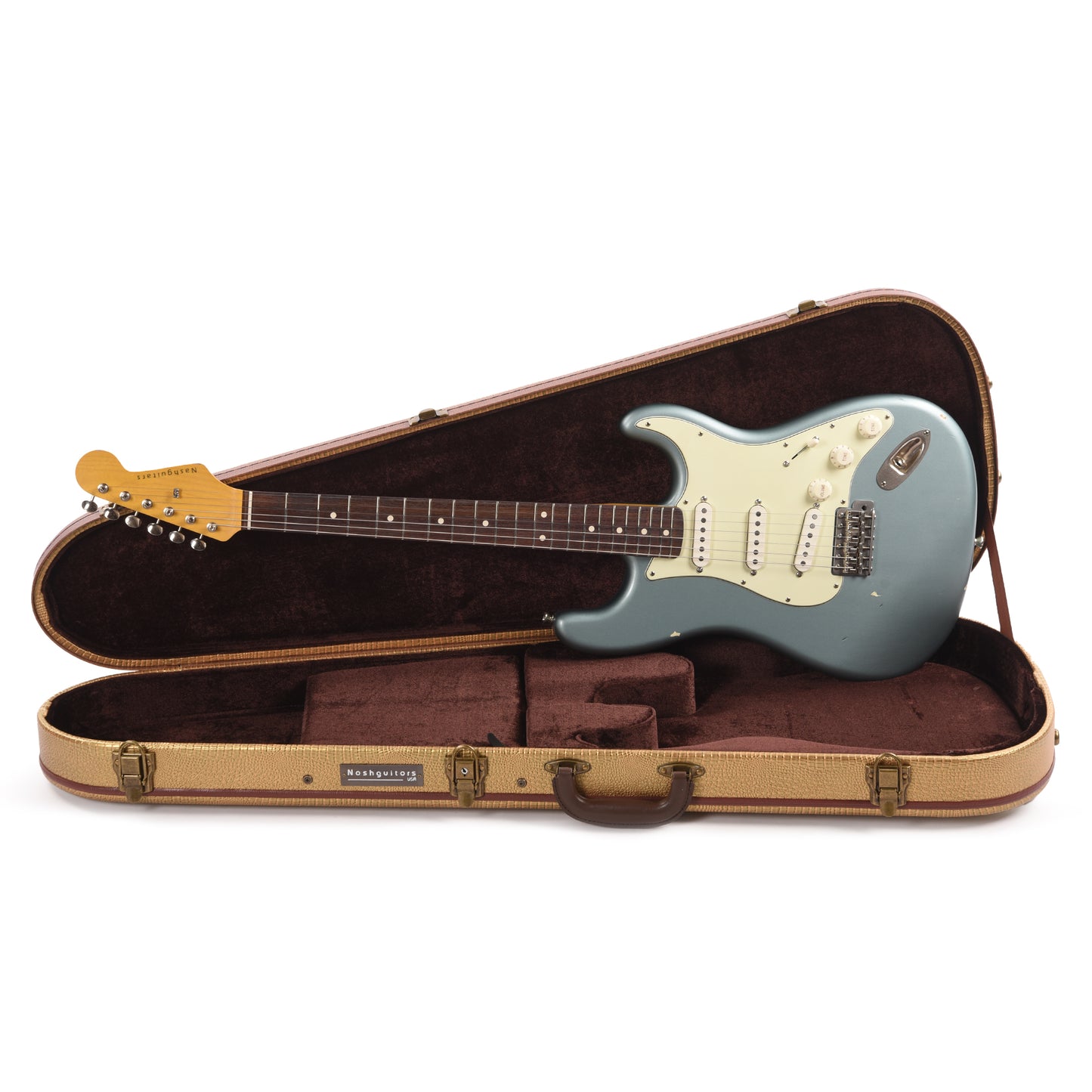 Nash S-63 Teal Green Metallic Light Relic Electric Guitars / Solid Body