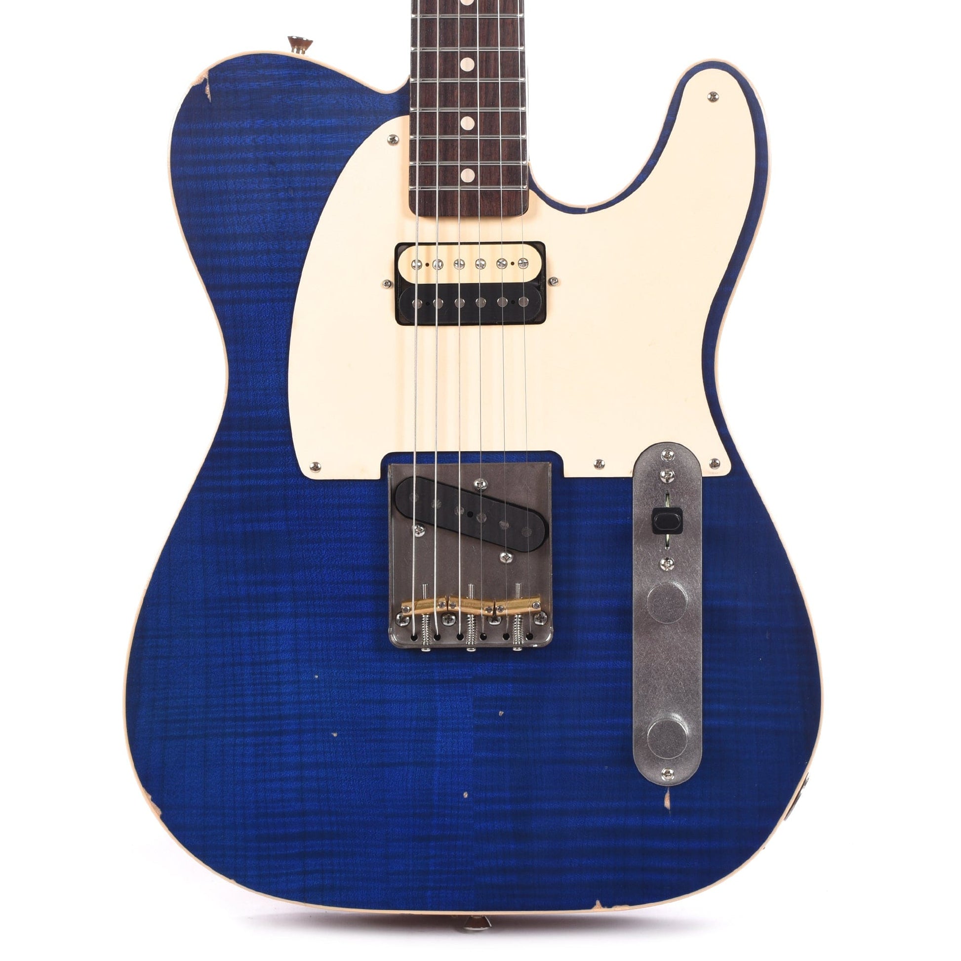 Nash Special T Flame Maple/Mahogany Transparent Blue Light Relic Electric Guitars / Solid Body