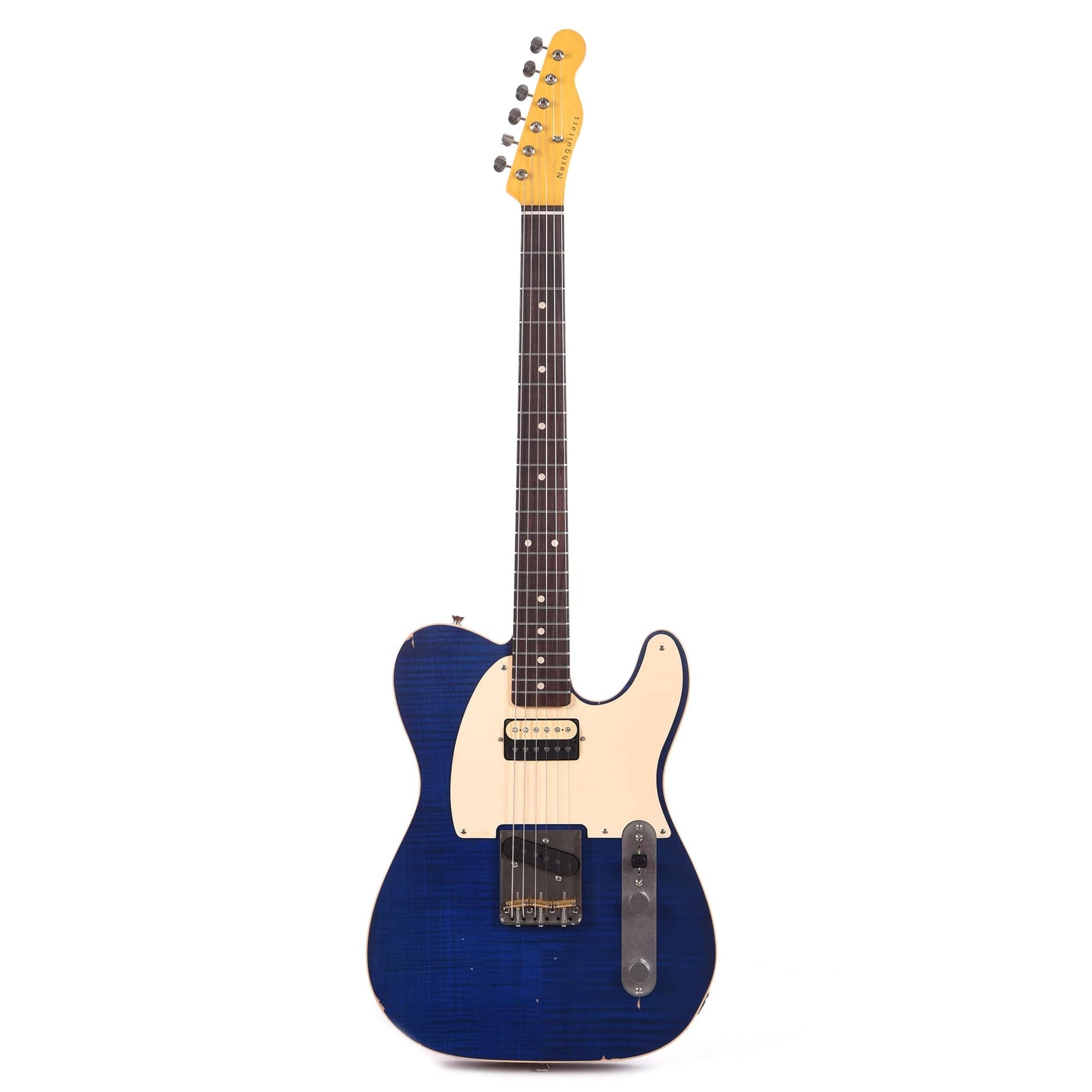 Nash Special T Flame Maple/Mahogany Transparent Blue Light Relic Electric Guitars / Solid Body