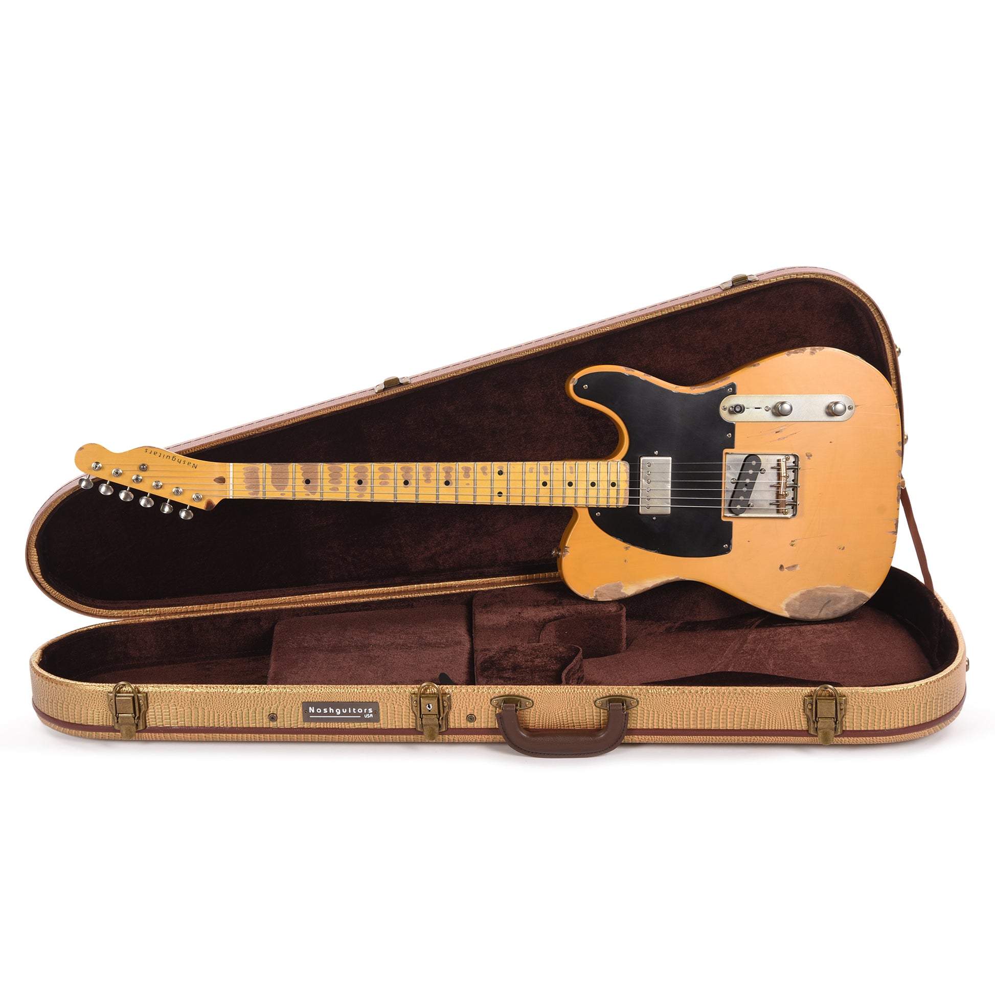 Nash T-52 Ash Butterscotch Blonde Heavy Relic w/Lollar Imperial Neck Humbucker Electric Guitars / Solid Body