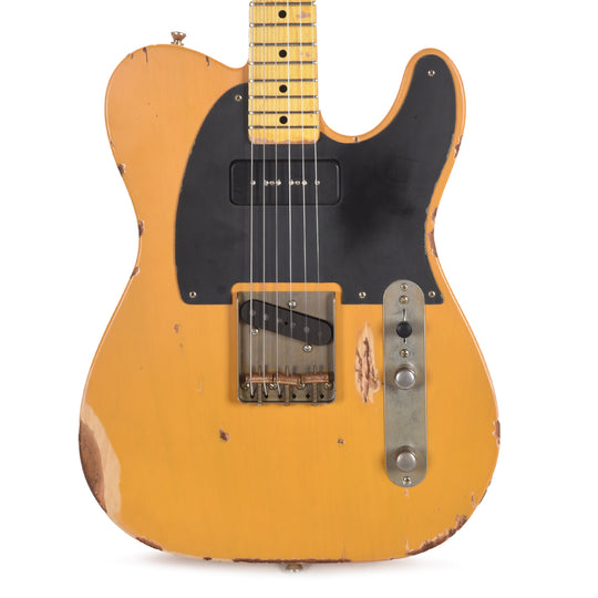 Nash T-52 Ash Butterscotch Blonde Heavy Relic w/Neck P-90 Electric Guitars / Solid Body