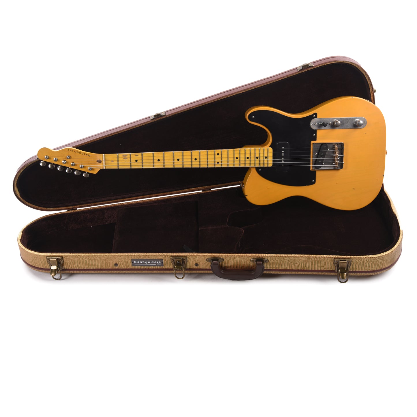 Nash T-52 Ash Butterscotch Blonde Light Relic w/Neck P-90 Electric Guitars / Solid Body