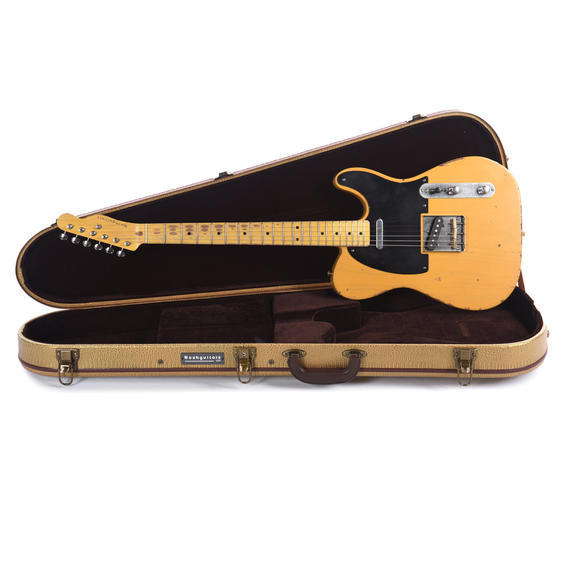 Nash T-52 Ash Butterscotch Blonde Medium Relic Electric Guitars / Solid Body