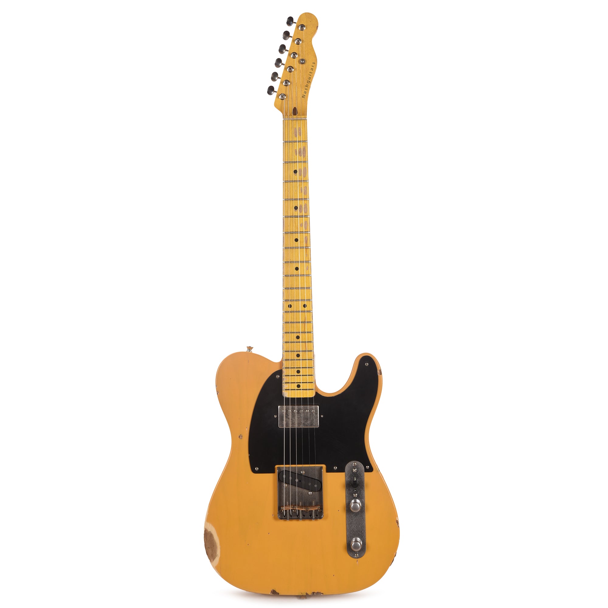 Nash T-52 Ash Butterscotch Blonde Medium Relic w/Lollar Imperial Neck Humbucker Electric Guitars / Solid Body