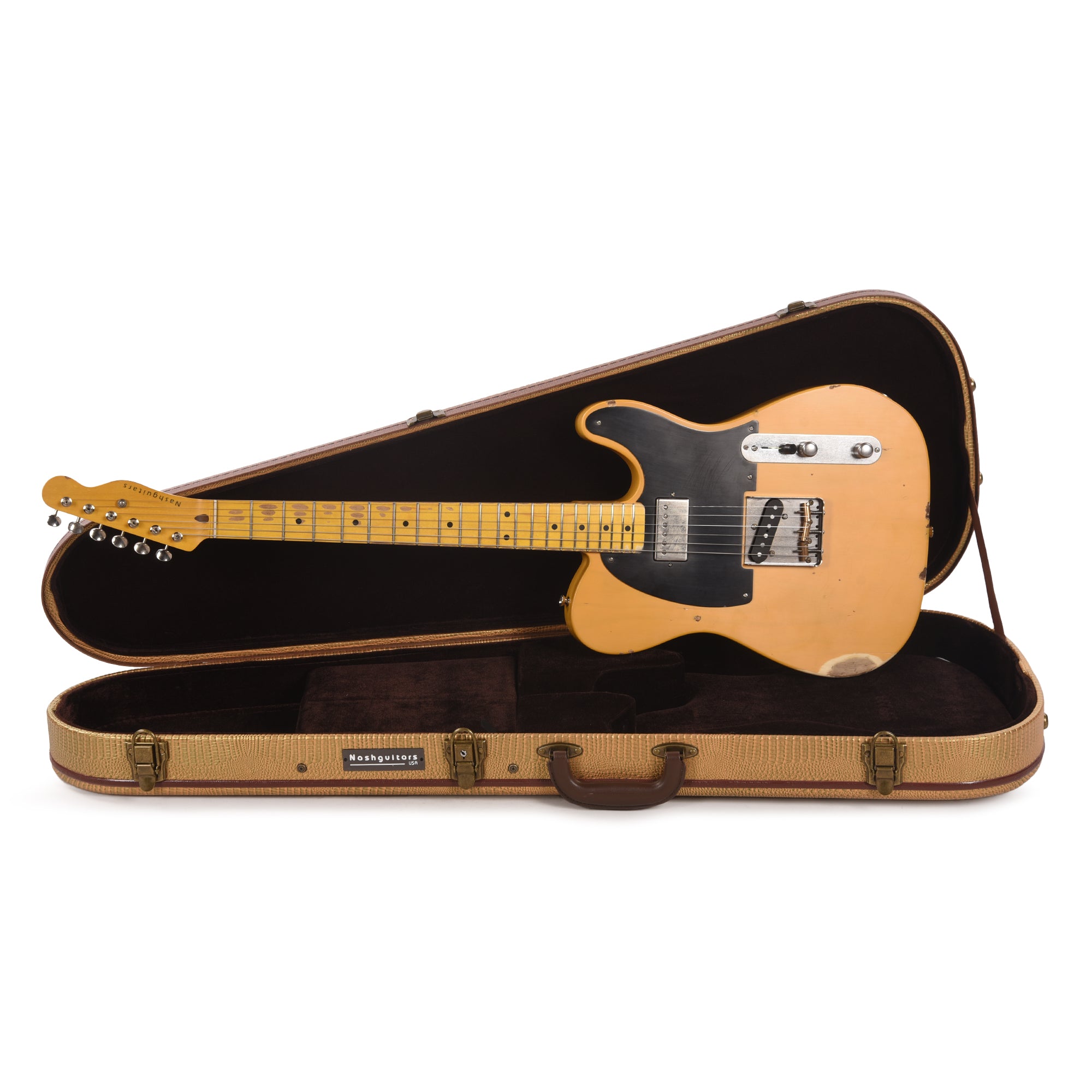 Nash T-52 Ash Butterscotch Blonde Medium Relic w/Lollar Imperial Neck Humbucker Electric Guitars / Solid Body
