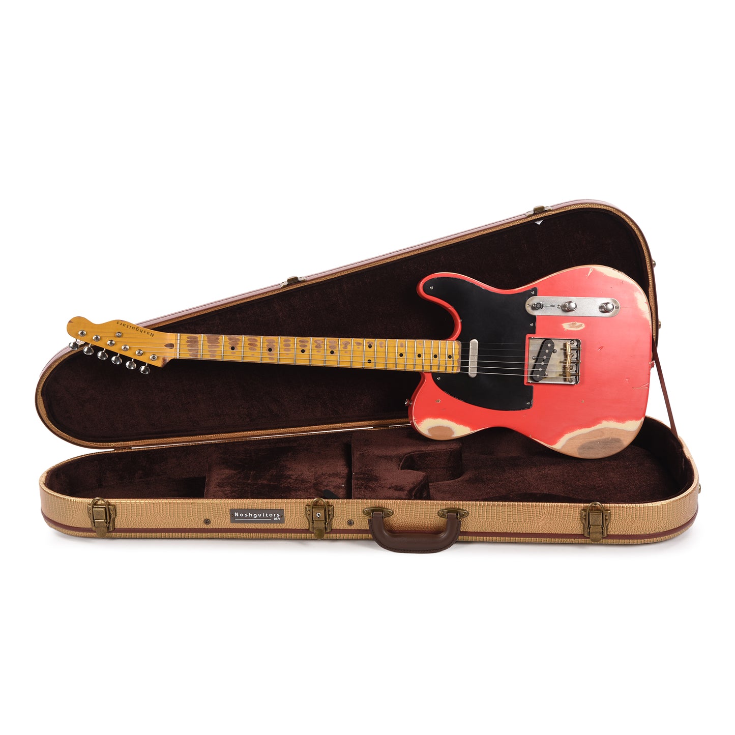 Nash T-52 Ash Fiesta Red Heavy Relic Electric Guitars / Solid Body