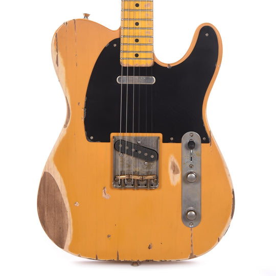 Nash T-52 Butterscotch Blonde Heavy Relic w/1-Ply Black Pickguard, & Lollar Pickups Electric Guitars / Solid Body