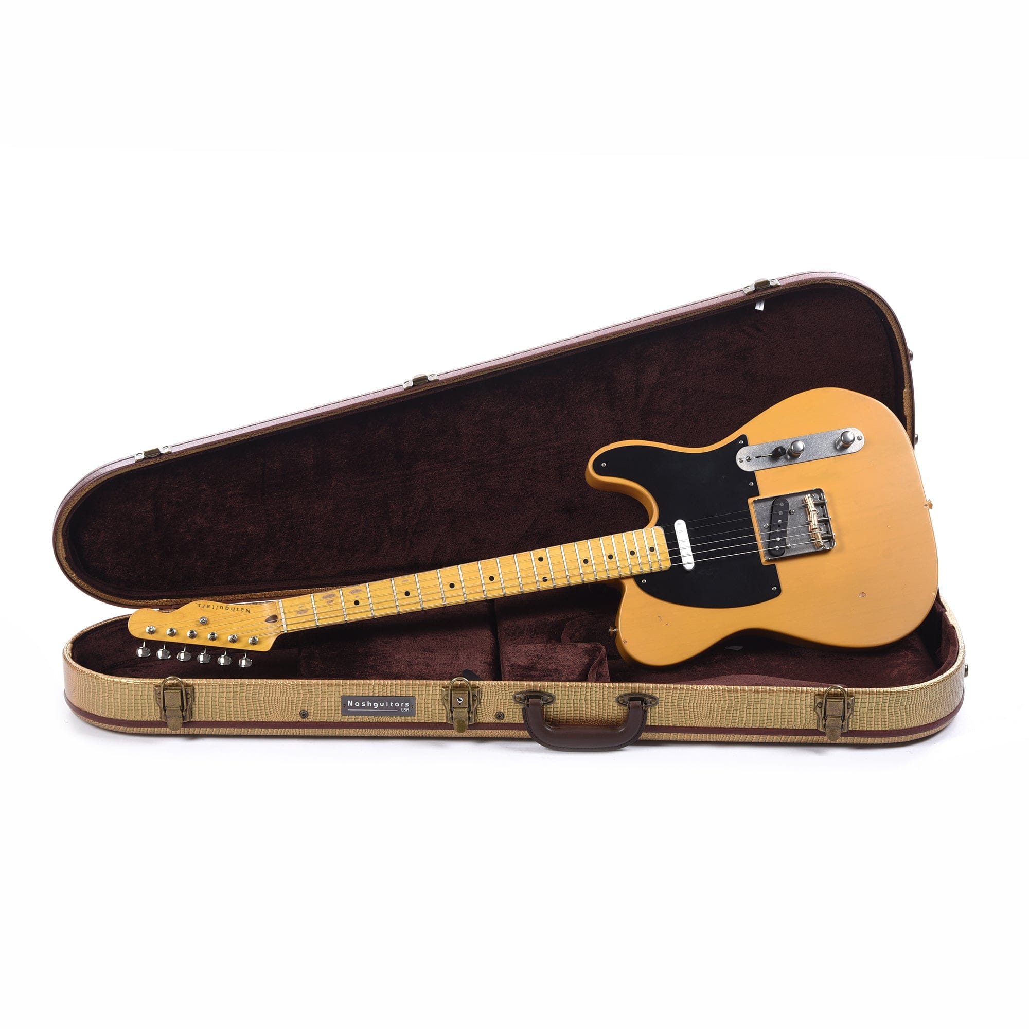 Nash T-52 Butterscotch Blonde Light Relic w/1-Ply Black Pickguard, & Lollar Pickups Electric Guitars / Solid Body